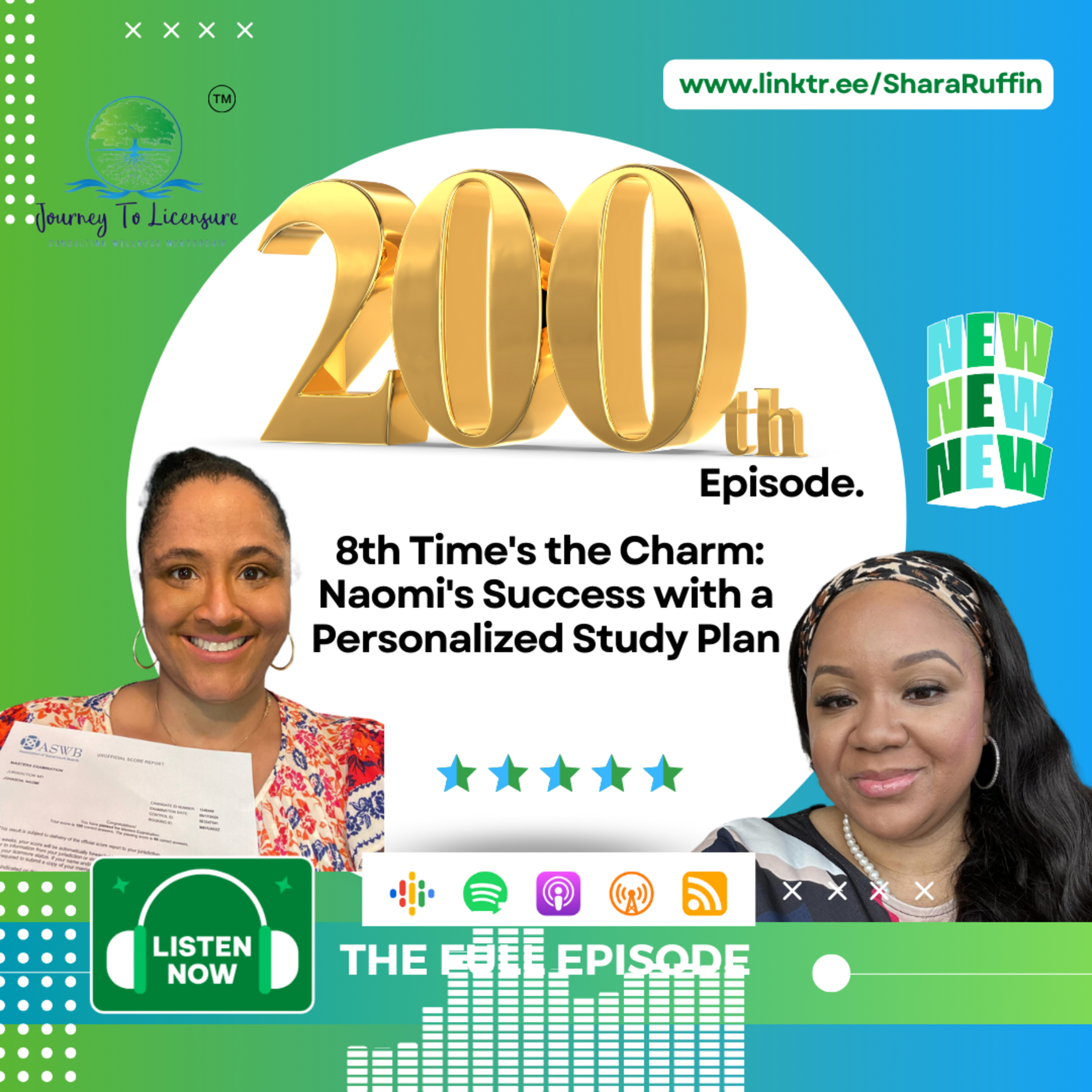 200th Epside. Season_2 - 035 - 8th Time's the Charm: Naomi's Success with a Personalized Study Plan  episode artwork