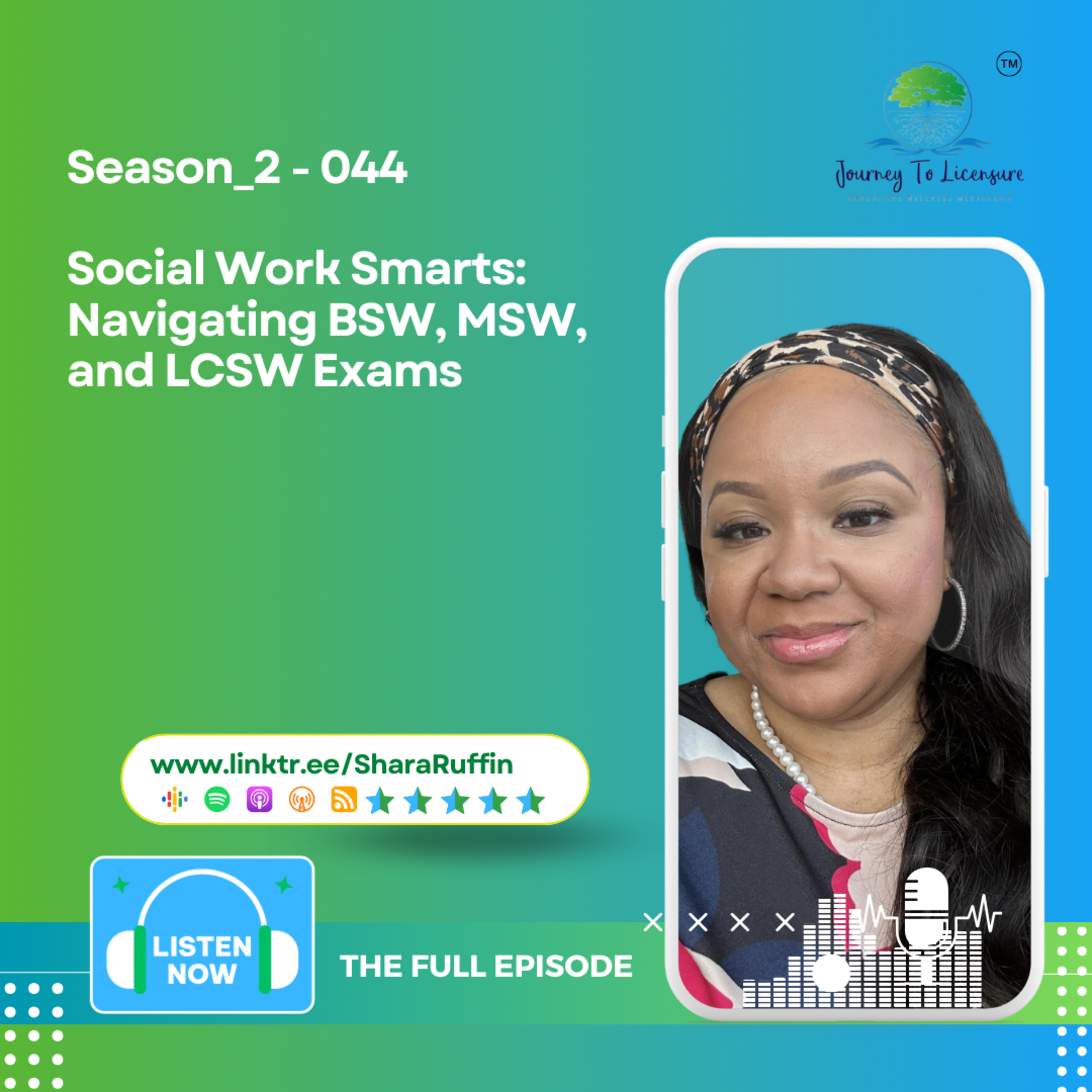 Season_2 - 044 - Social Work Smarts: Navigating BSW, MSW, and LCSW Exams episode artwork