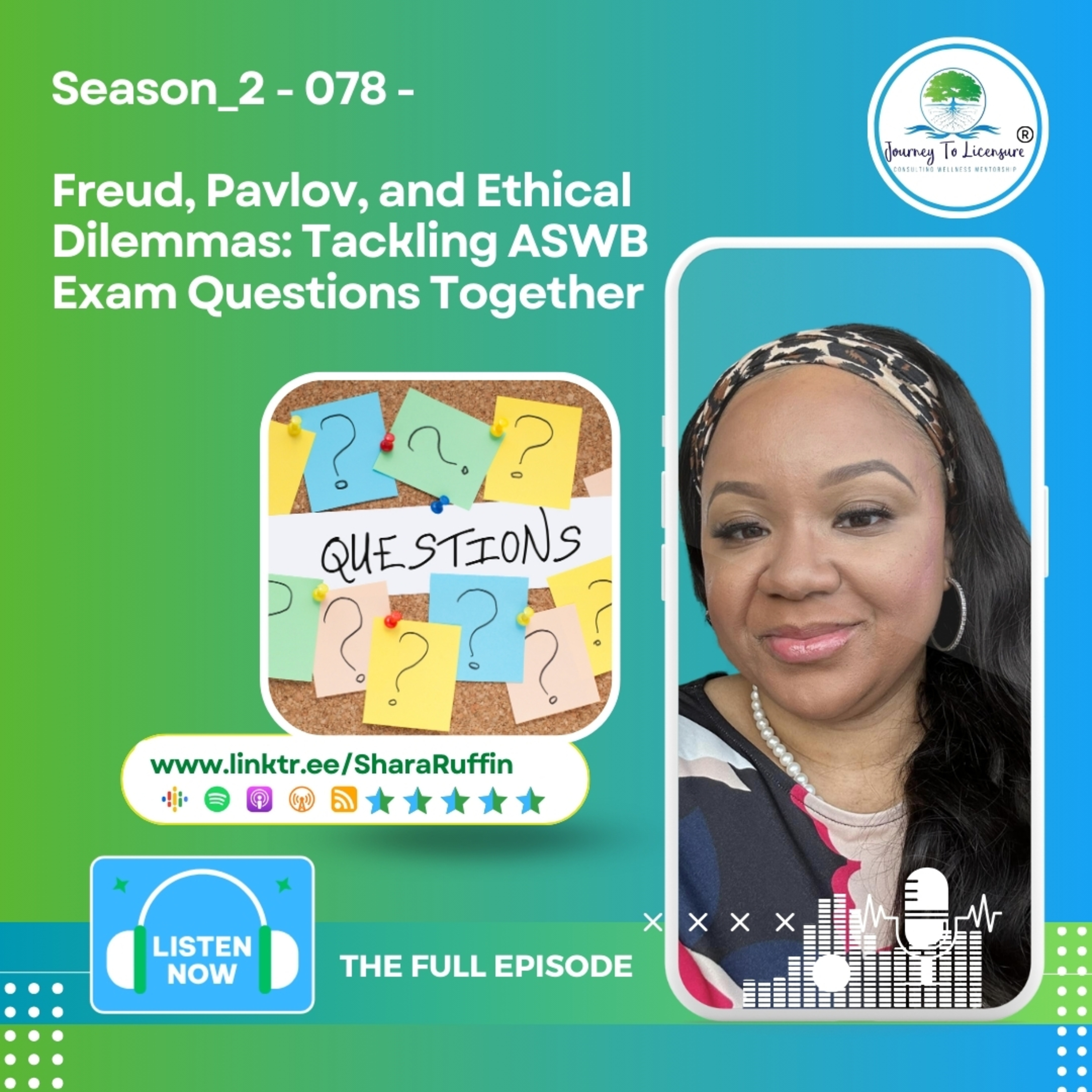 Season_2 - 078 - Freud, Pavlov, and Ethical Dilemmas: Tackling ASWB Exam Questions Together episode artwork