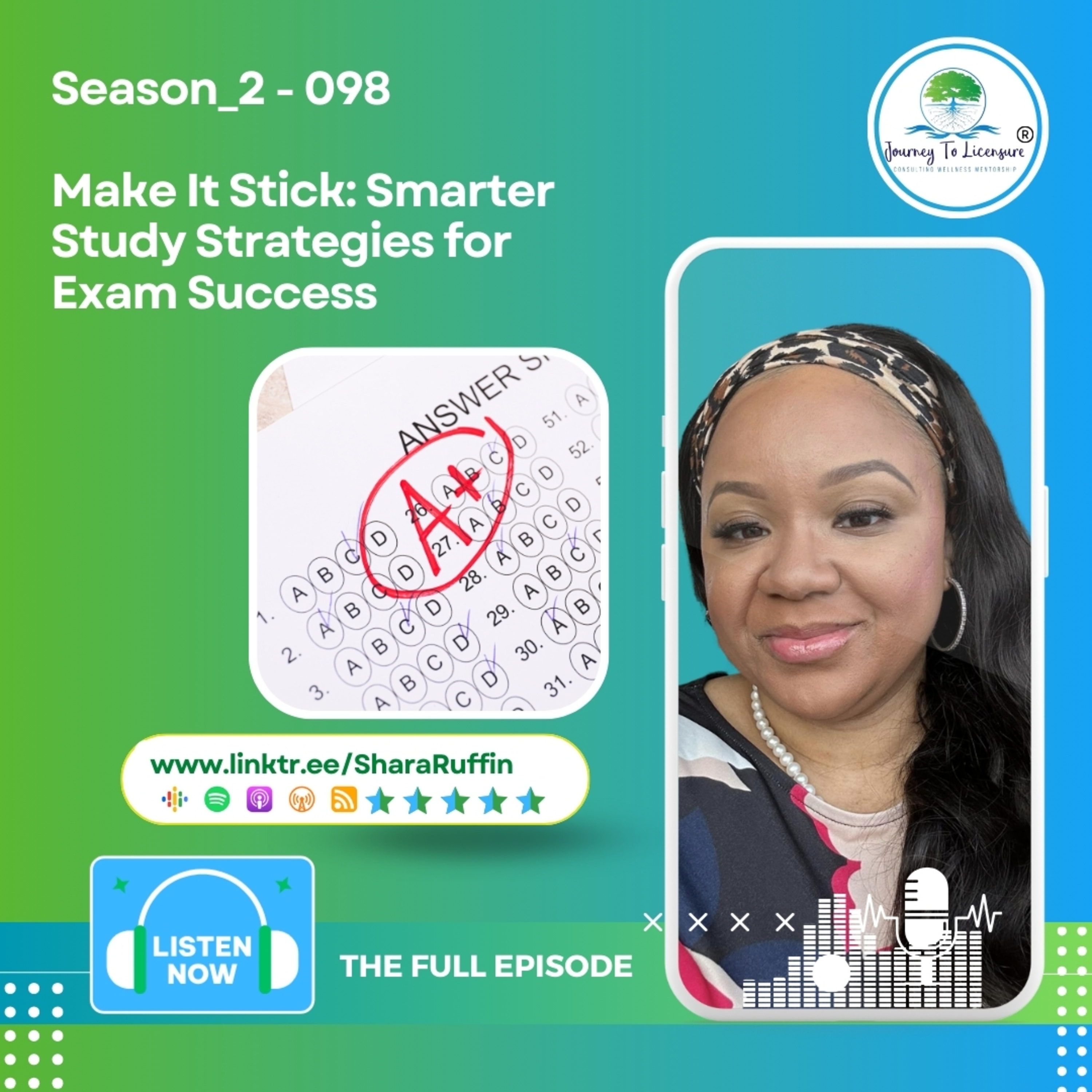 Season_2 - 098 - Make It Stick: Smarter Study Strategies for Exam Success episode artwork