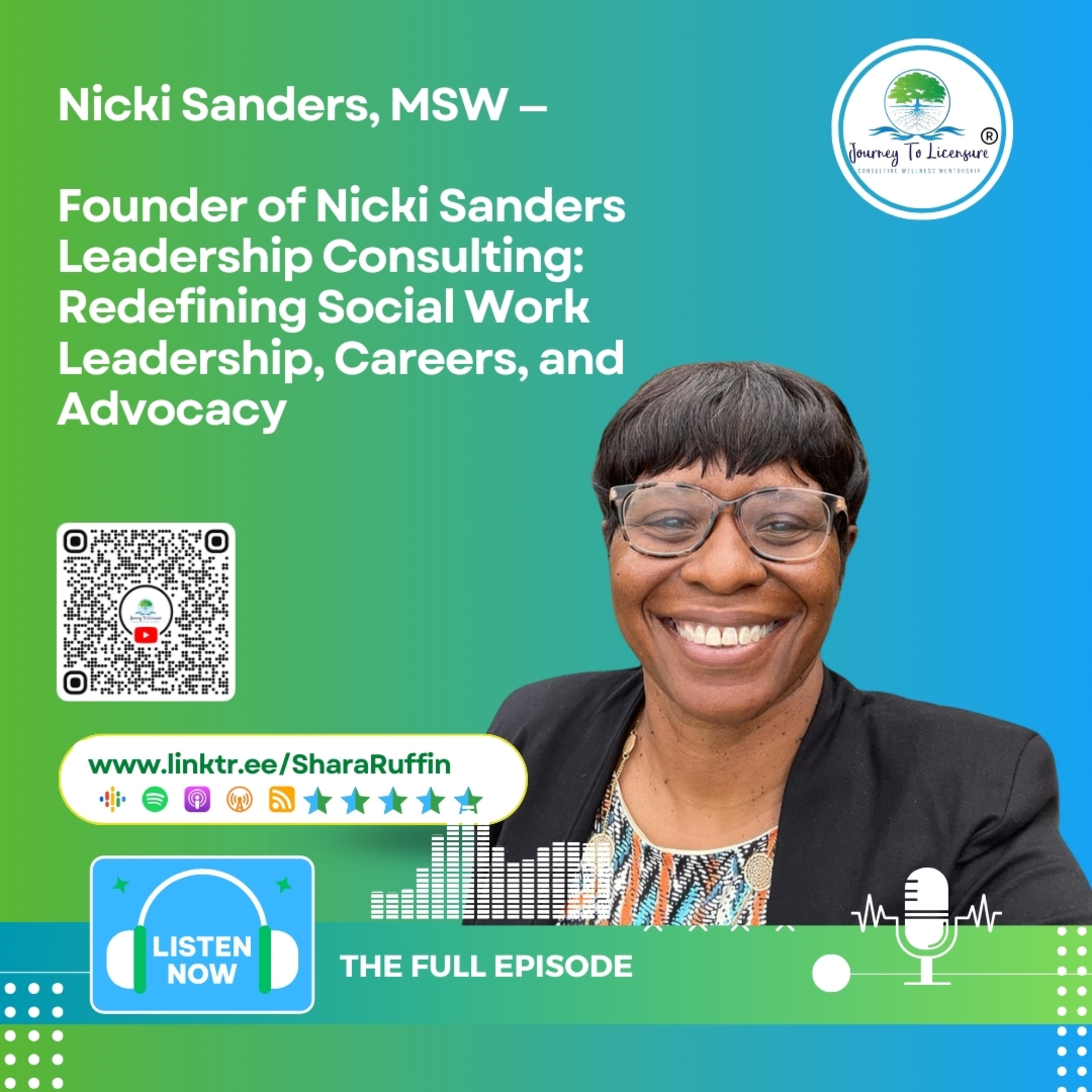 Season_2 - 120- Nicki Sanders, MSW — Founder of Nicki Sanders Leadership Consulting: Redefining Social Work Leadership, Careers, and Advocacy episode artwork