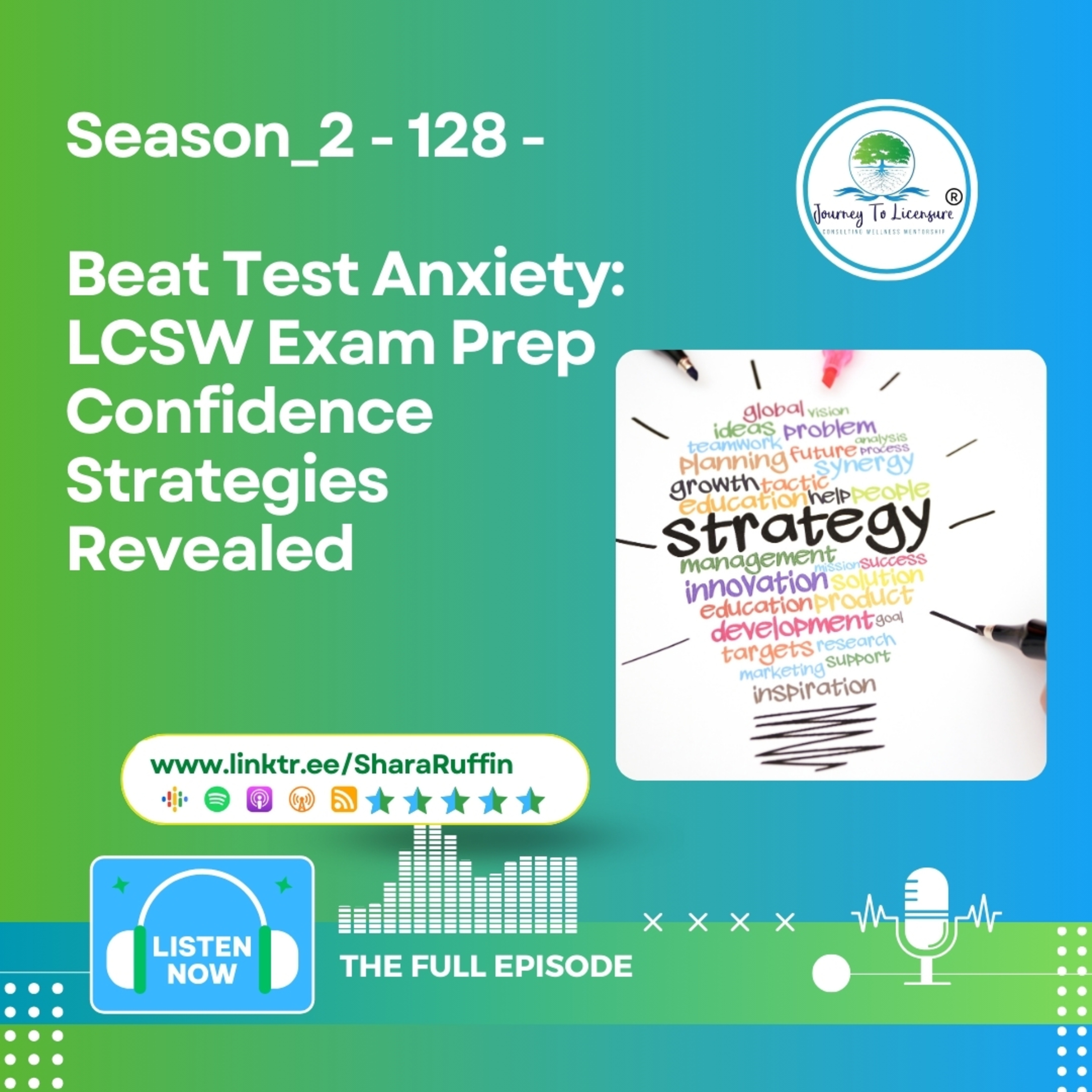 Season_2 - 128 - Beat Test Anxiety: LCSW Exam Prep Confidence Strategies Revealed episode artwork