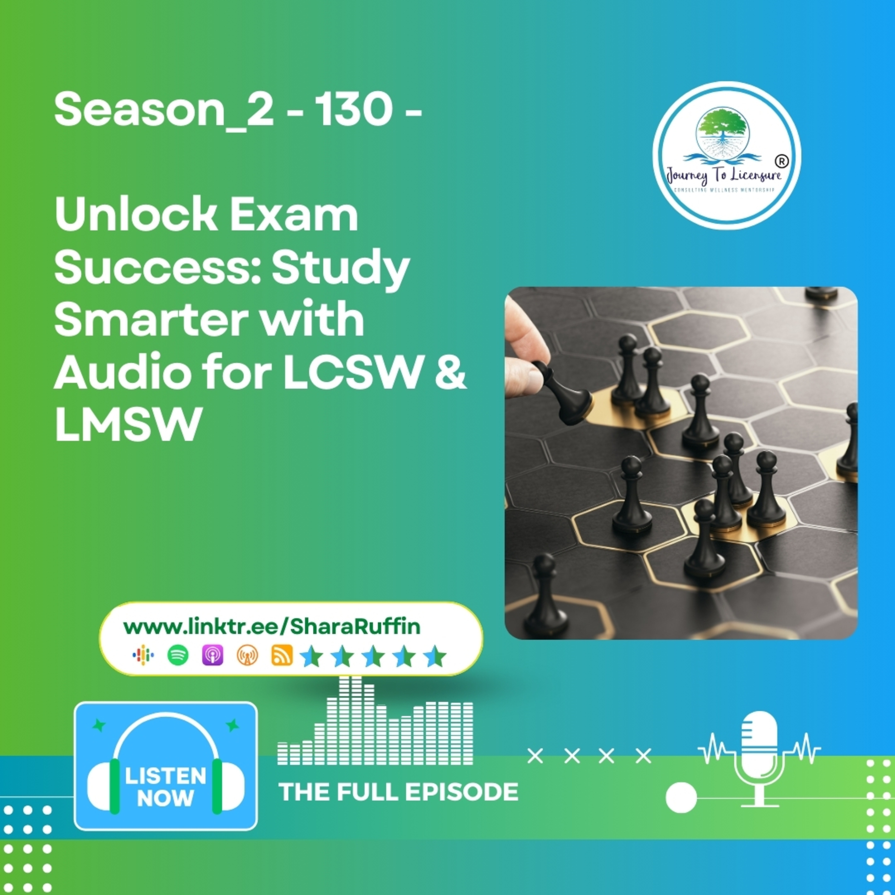 Season_2 - 130 - Unlock Exam Success: Study Smarter with Audio for LCSW & LMSW episode artwork