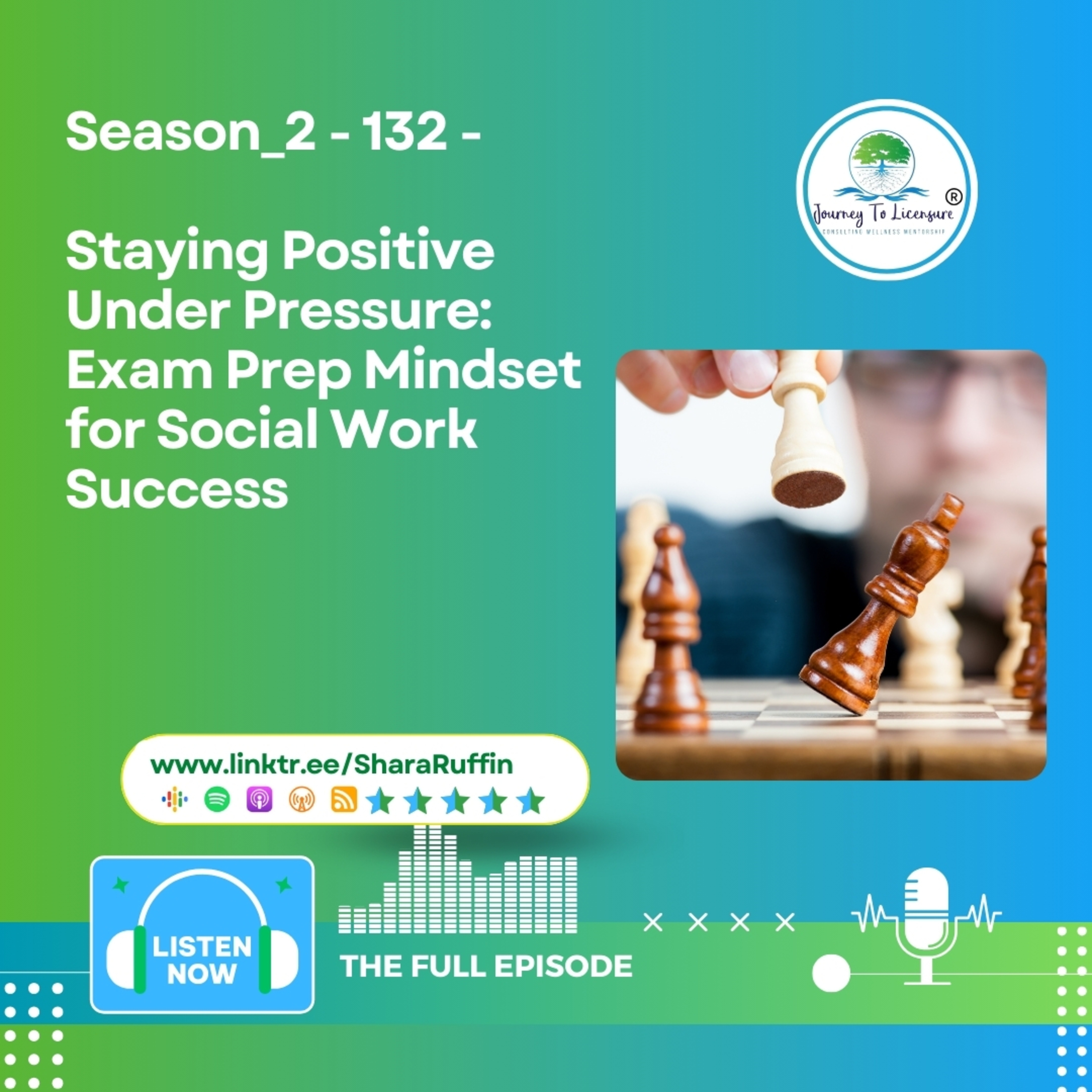 Season_2 - 132 - Staying Positive Under Pressure: Exam Prep Mindset for Social Work Success episode artwork