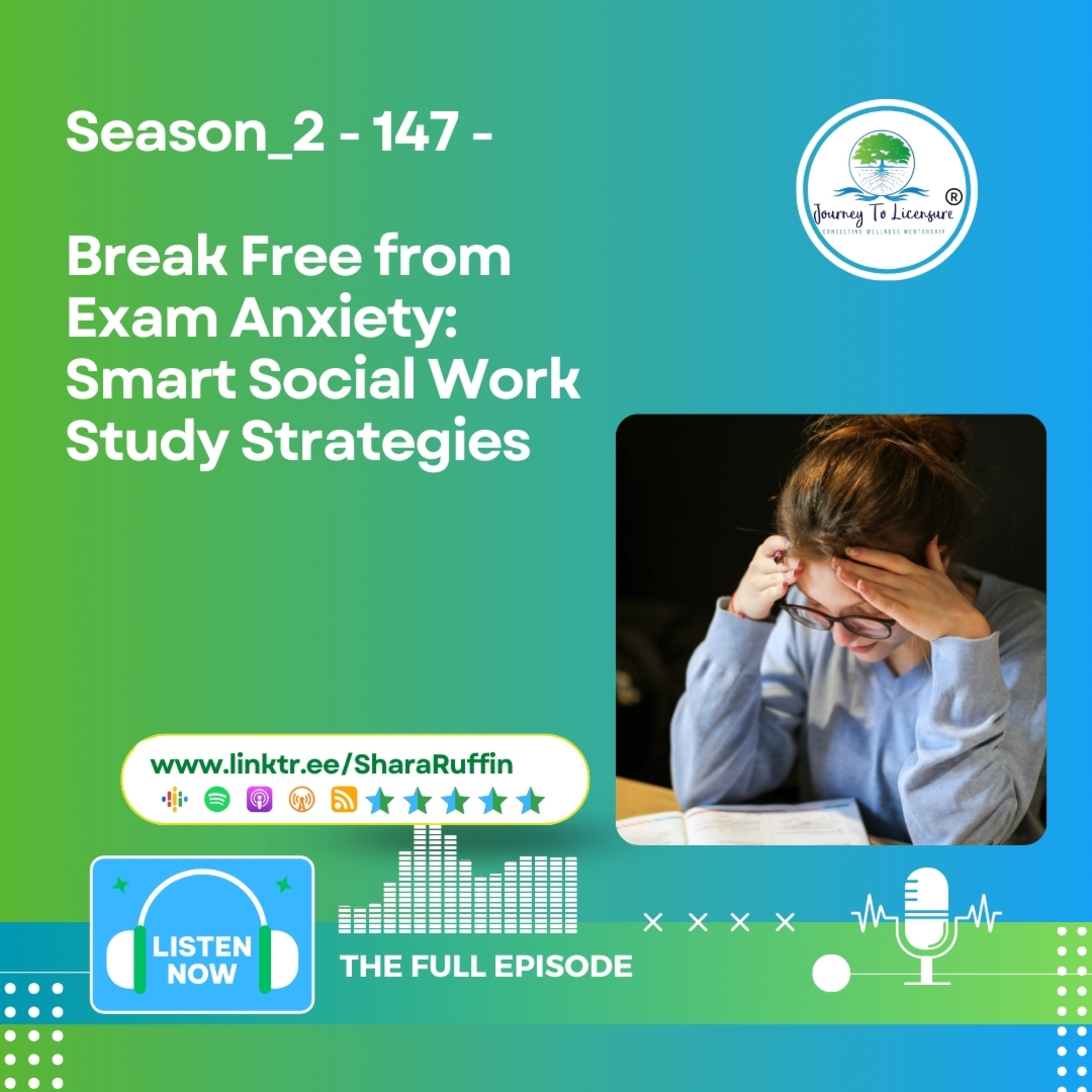 Season_2 - 147 - Break Free from Exam Anxiety: Smart Social Work Study Strategies episode artwork
