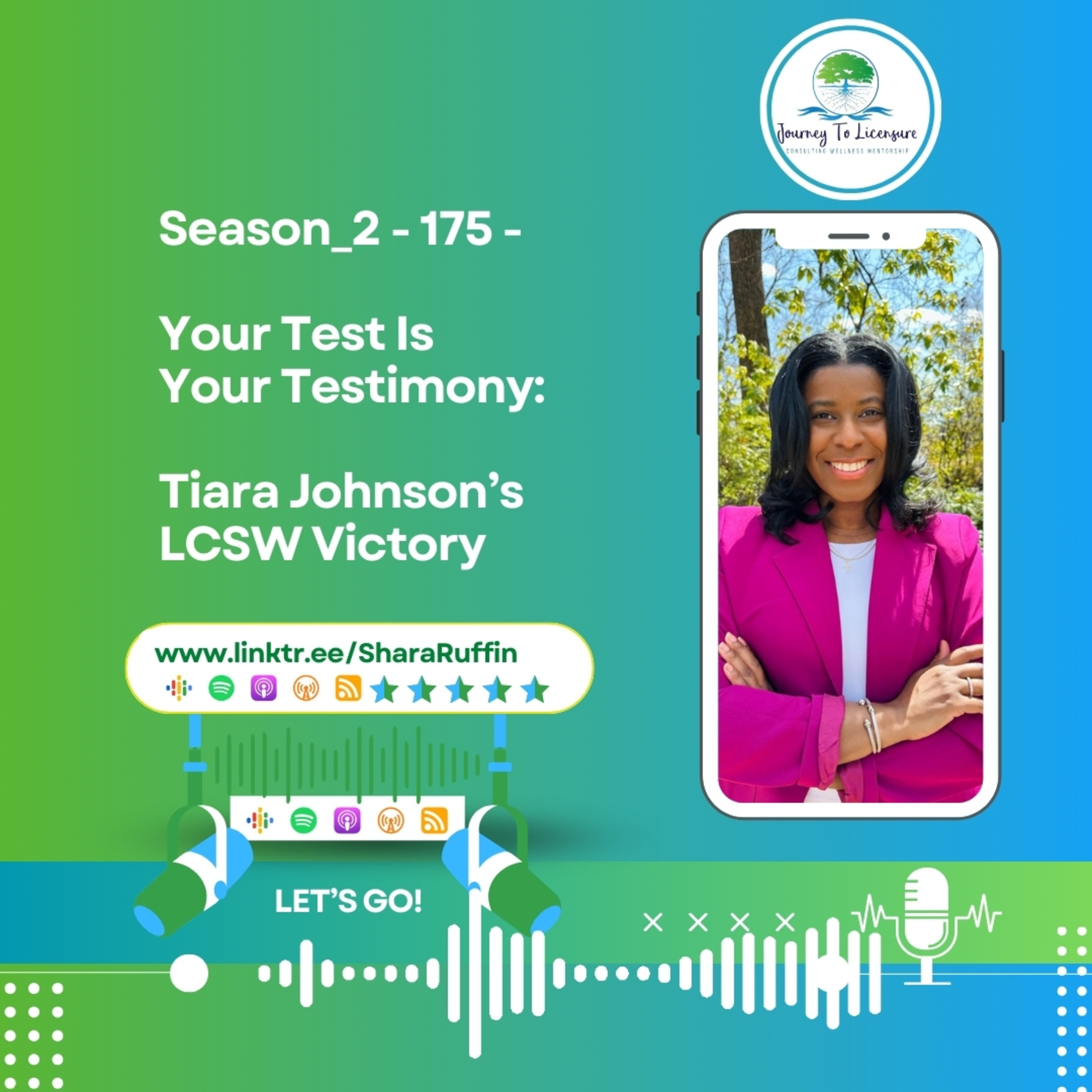 Season_2 - 175 -  Your Test Is  Your Testimony:   Tiara Johnson’s  LCSW Victory  episode artwork