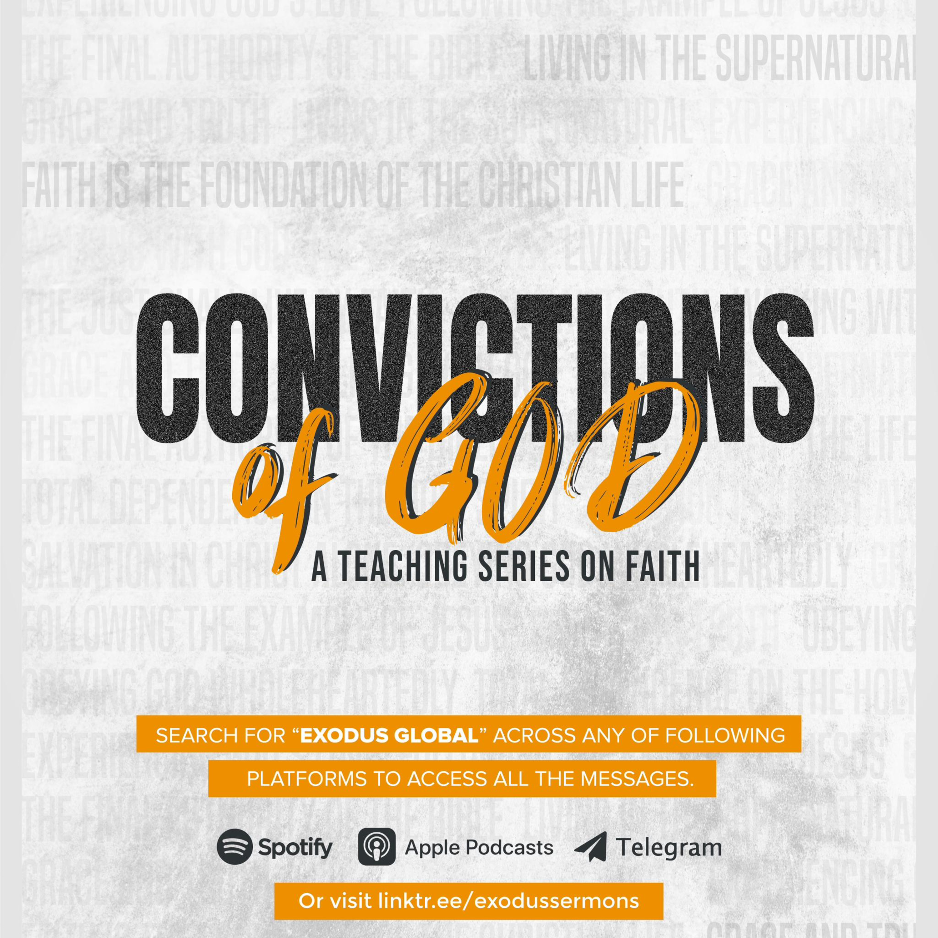 FAITH IS SUPERNATURAL (PART 1) || CONVICTIONS OF GOD SERIES episode artwork