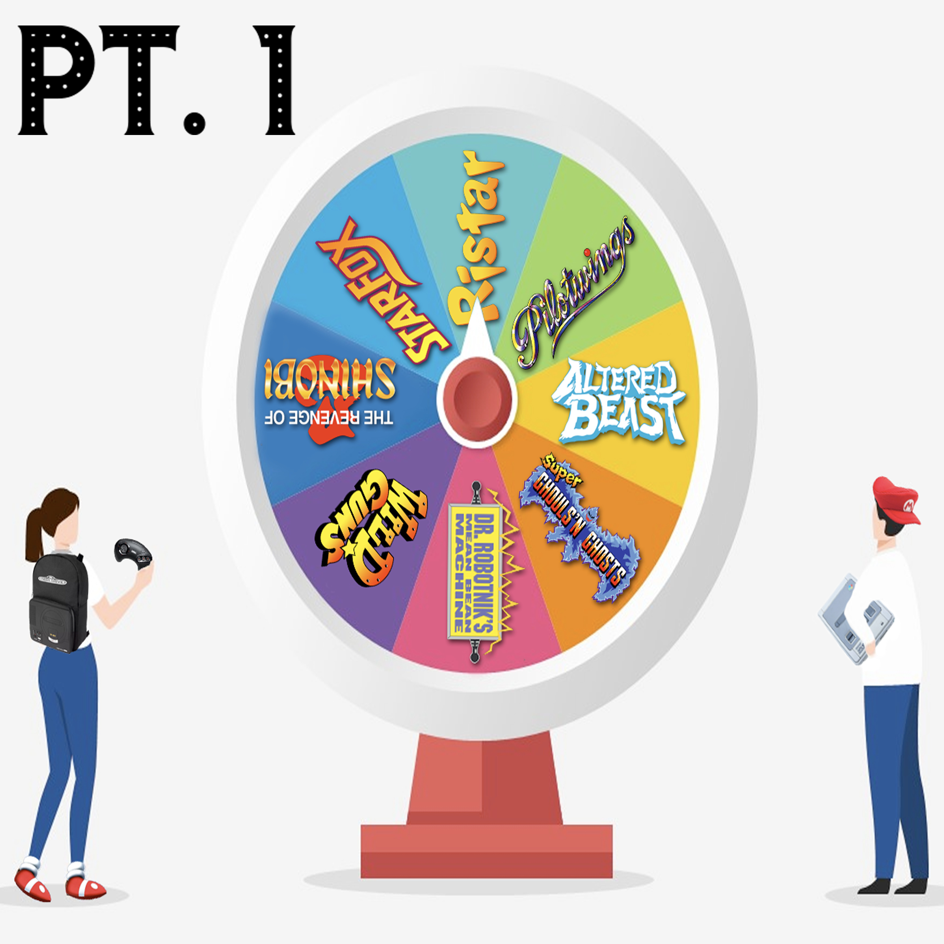 Episode 95: SNES/Mega Drive Roulette #1 (Battletoads in Battlemaniacs, Claymates, Comix Zone, Kirby's Dream Land 3, Shinobi III: Return of the Ninja Master, Target Earth) episode artwork