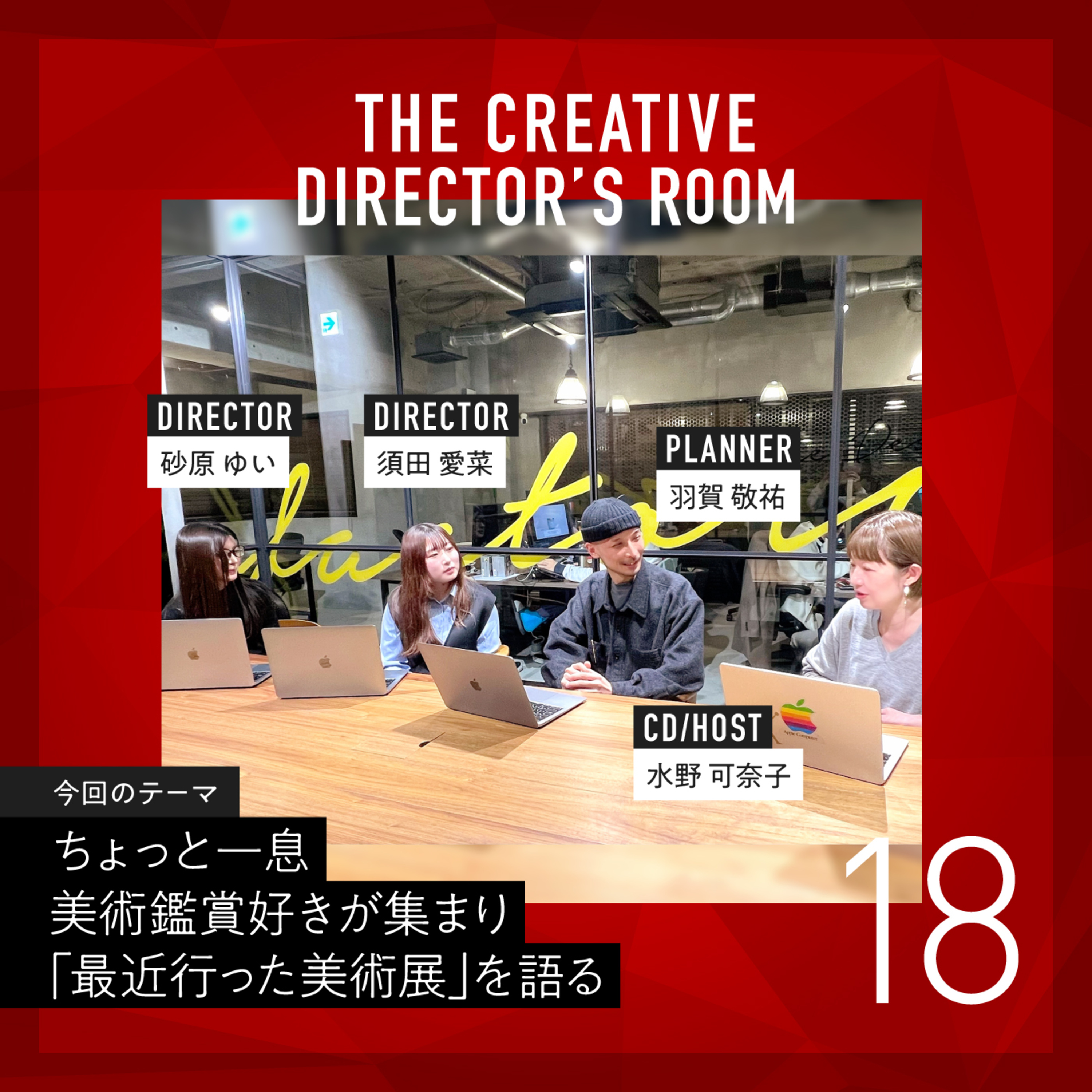 #18 息をするようにアートを愛でる!?美術鑑賞好きが集まり「最近行った美術展」を語る ~ ちょっと一息CDの部屋 ~ episode artwork