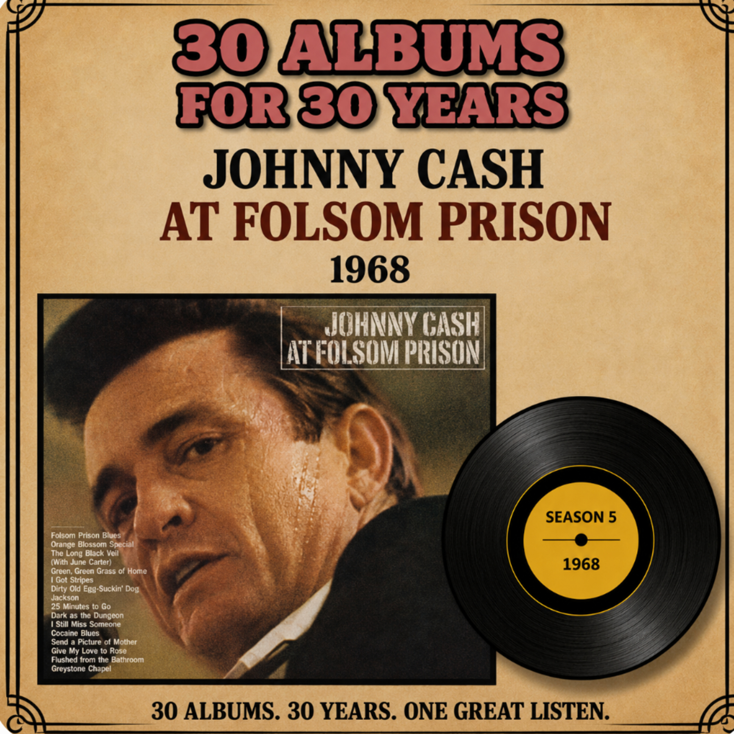 Johnny Cash at Folsom Prison episode artwork