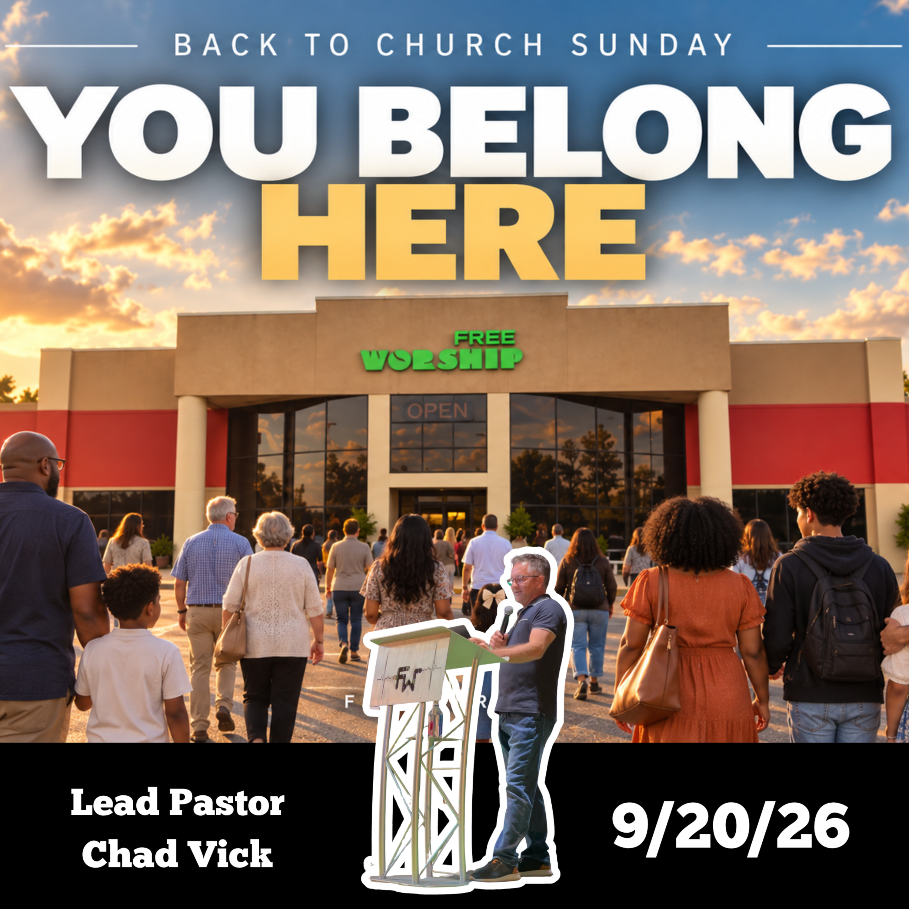 You Belong Here - Back to Church Sunday 9/20/26