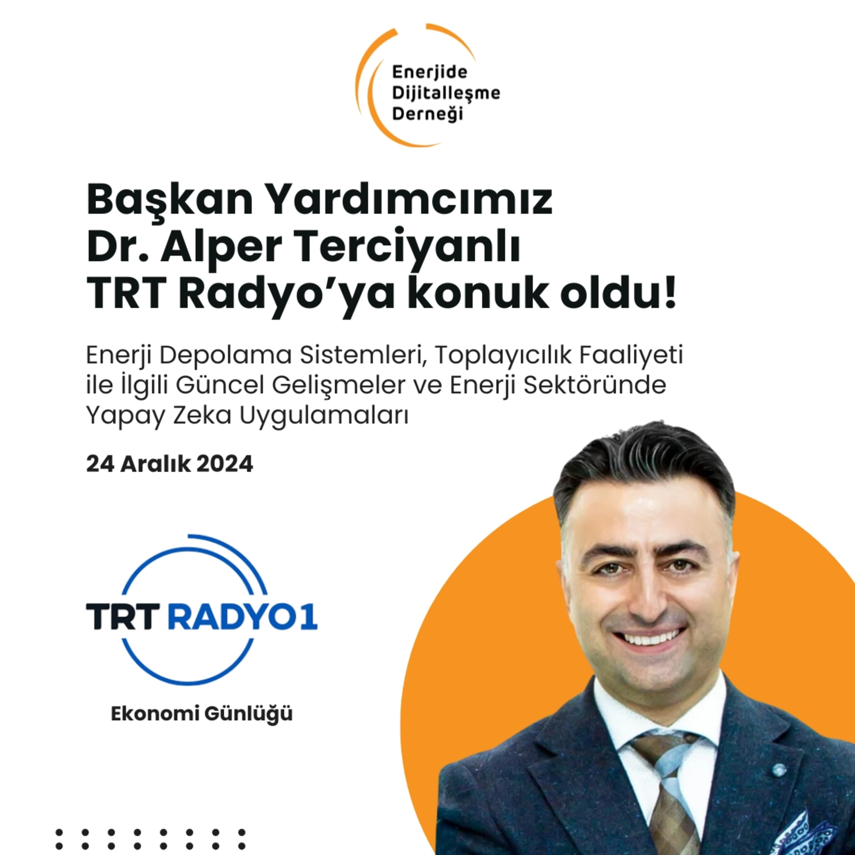 Dr. Alper Terciyanlı - TRT Radyo 1 - Ekonomi Günlüğü 24.12.2024 episode artwork
