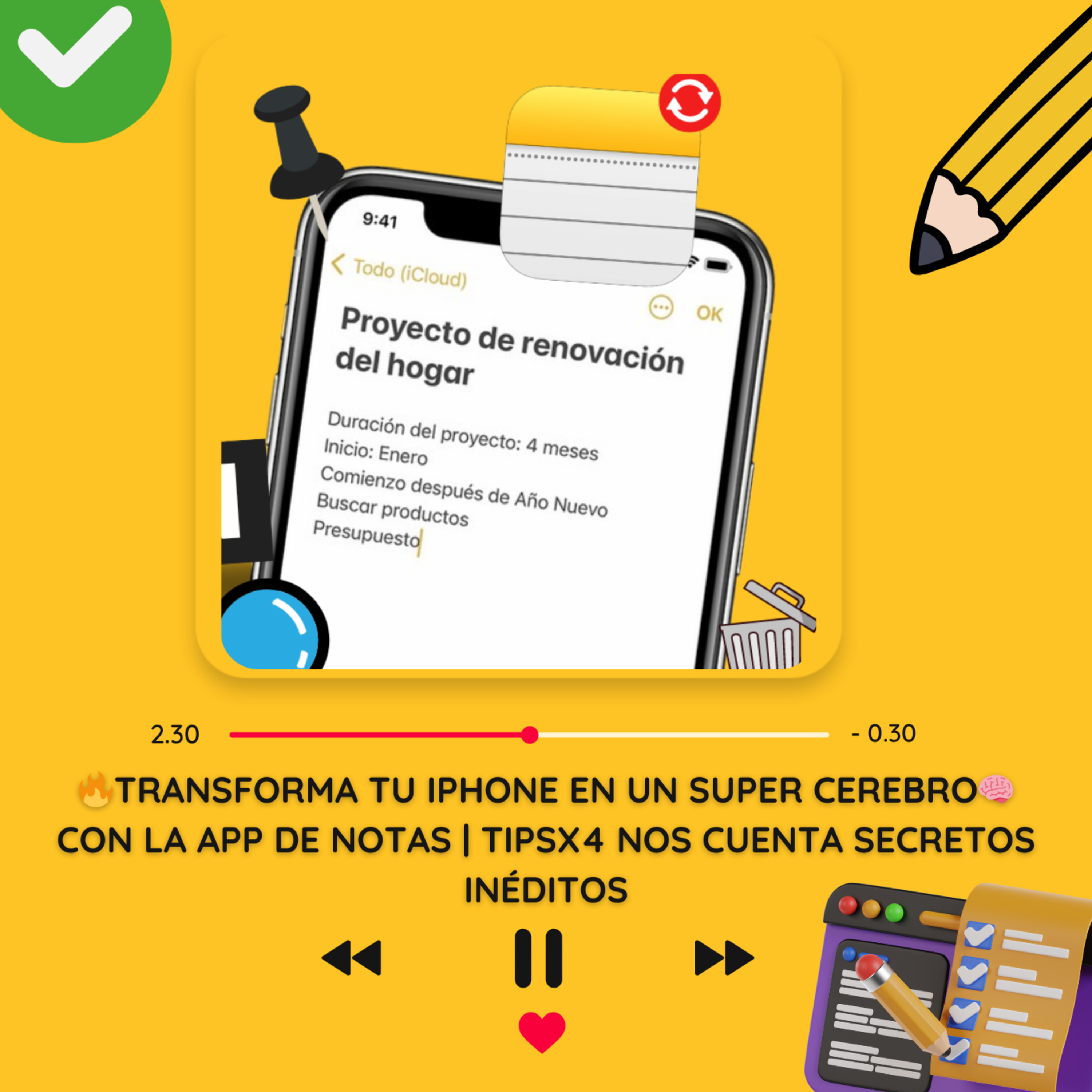 🔥TRANSFORMA tu iPhone en un SUPER CEREBRO🧠 con la App de NOTAS📝  episode artwork