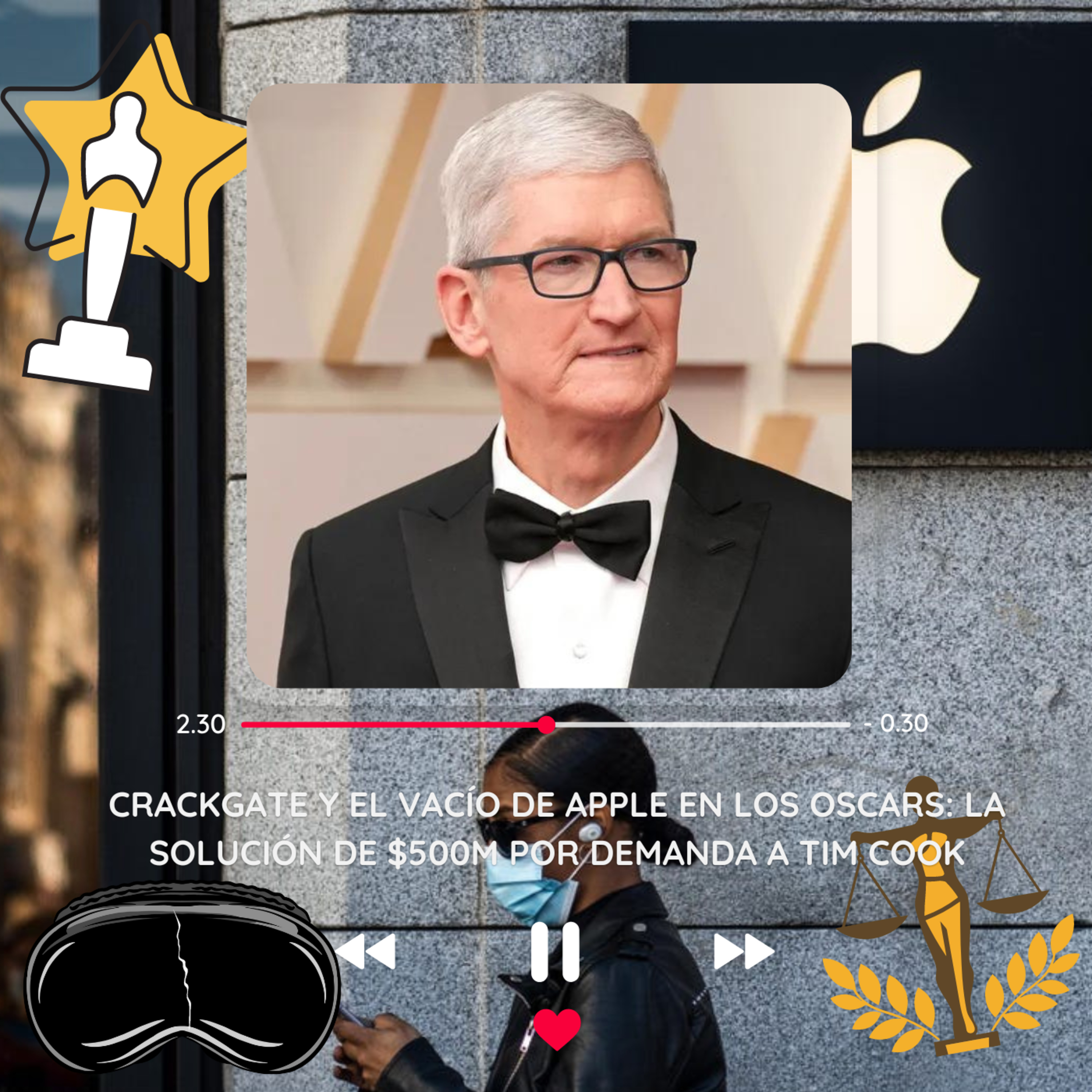 CRACKGATE y el VACÍO DE APPLE en los Oscars: La SOLUCIÓN de $500M por DEMANDA a Tim Cook episode artwork