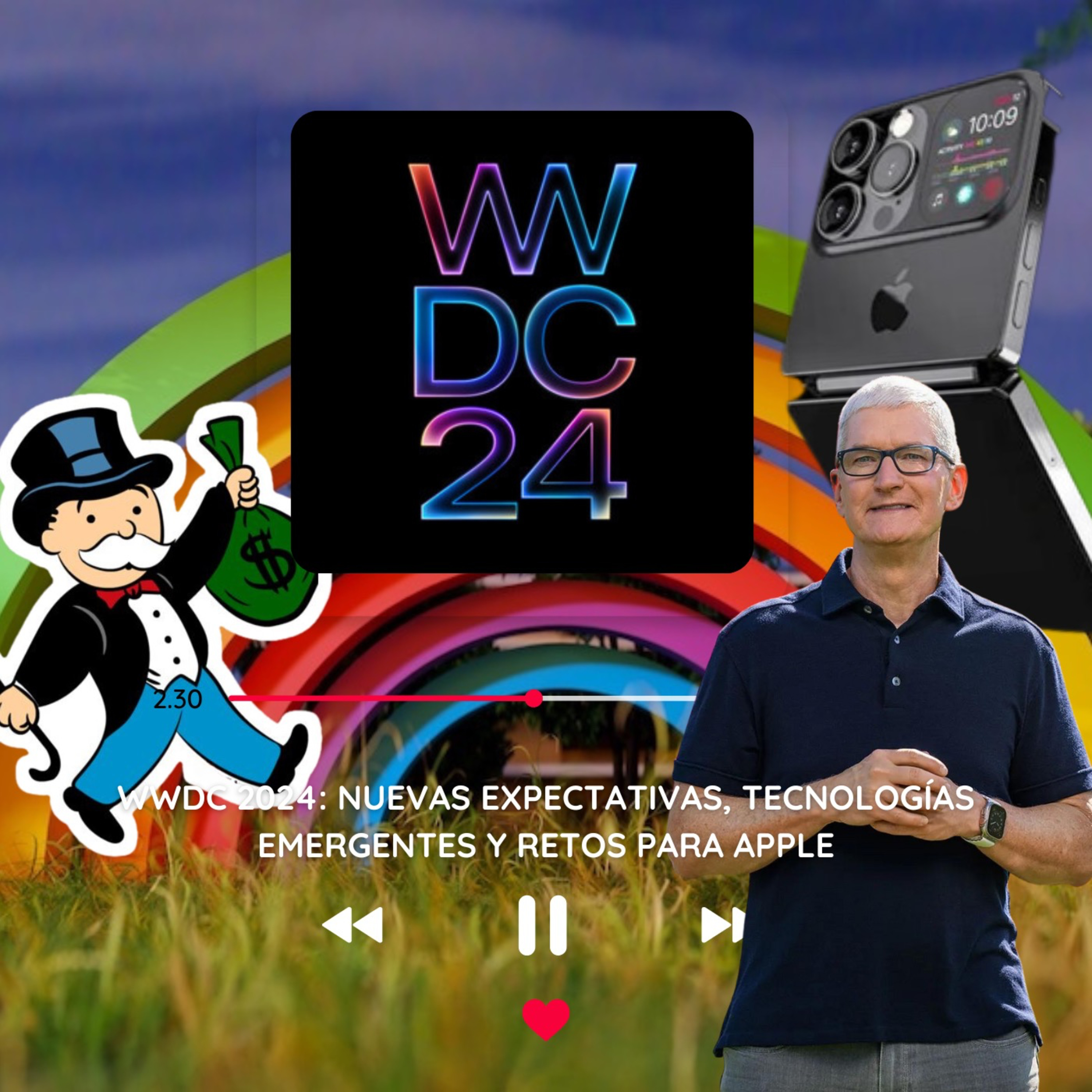 WWDC 2024: NUEVAS expectativas, TECNOLOGÍAS emergentes y RETOS para APPLE episode artwork