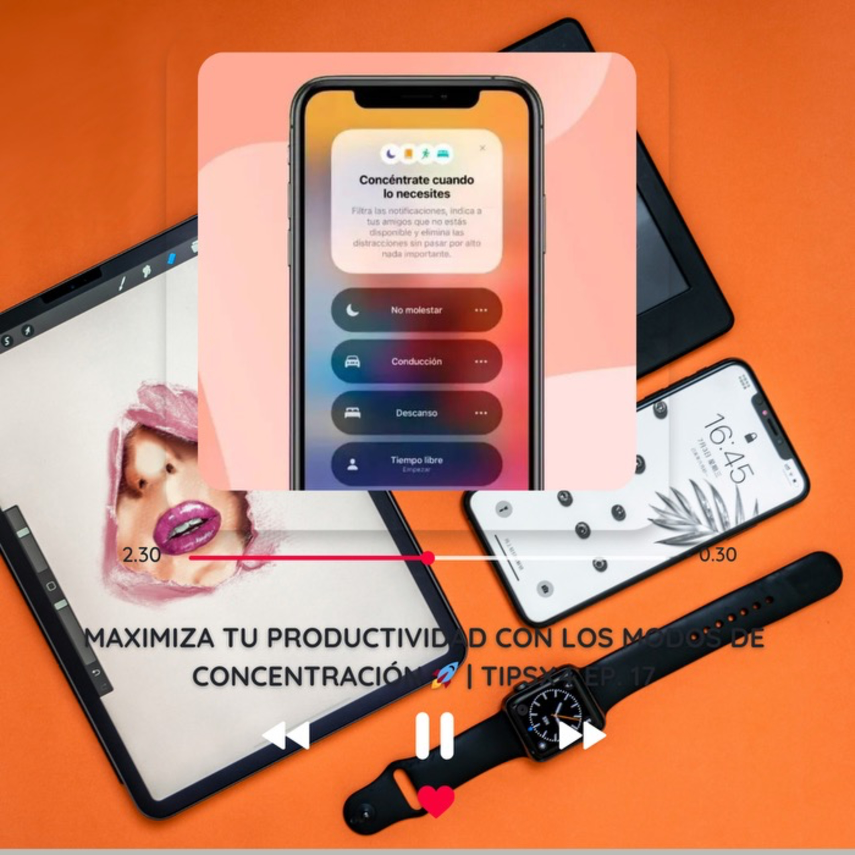 MAXIMIZA tu PRODUCTIVIDAD con los MODOS DE CONCENTRACIÓN en iOS 🚀 | TipsX4 EP. 17 episode artwork
