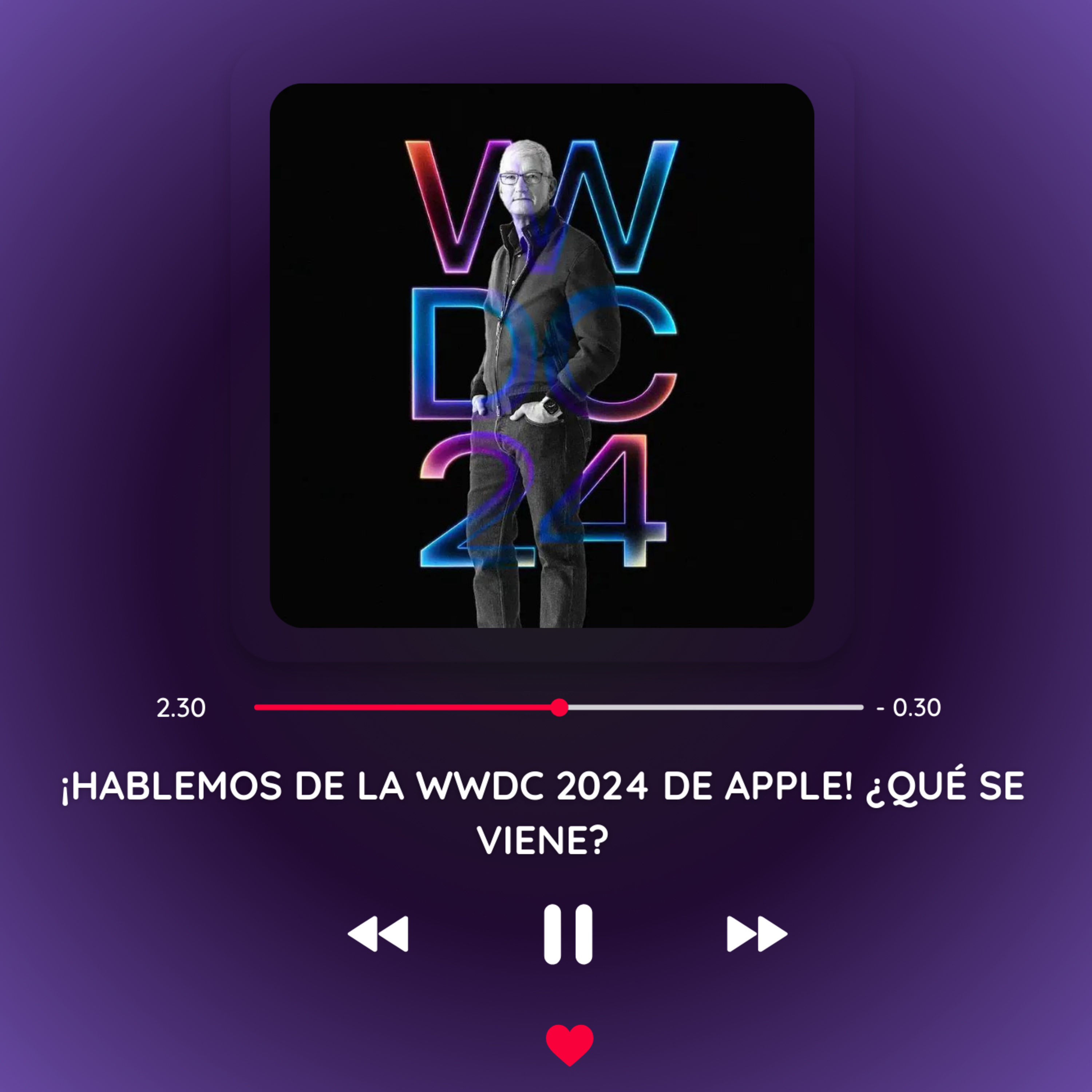 ¡Hablemos de la WWDC 2024 de Apple! en DIRECTO 🔴 episode artwork