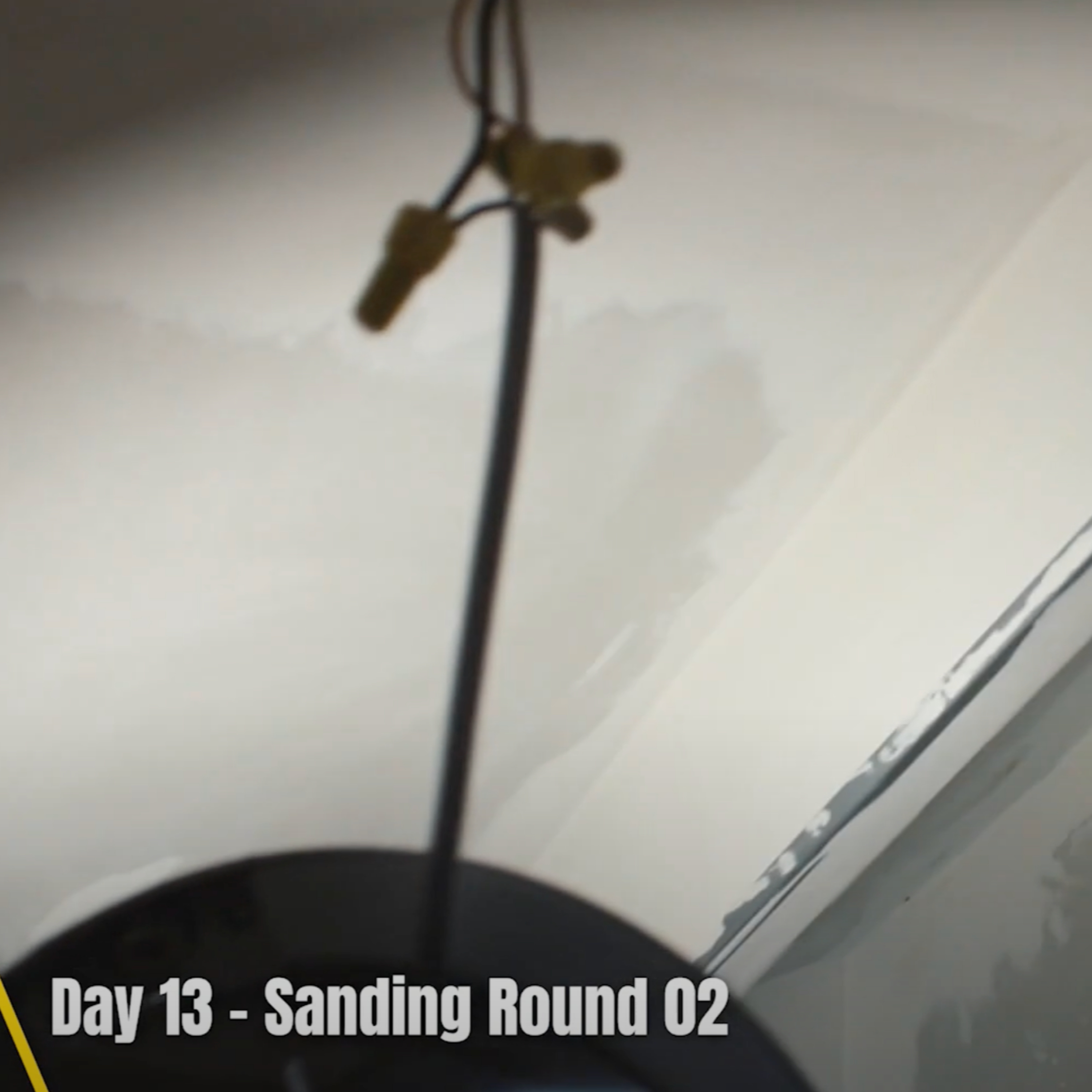 Day 13 of Renovations - Sanding down round 2 to finish episode artwork