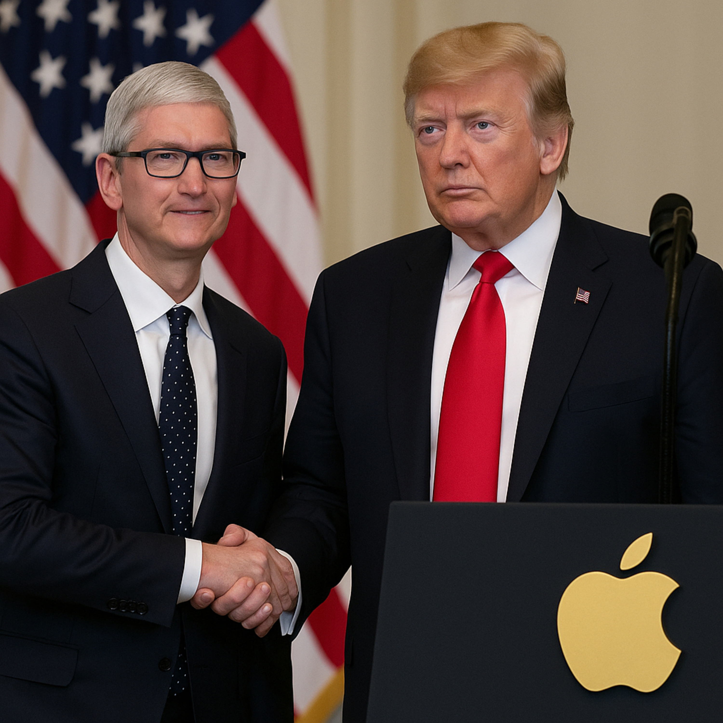 APPLE INVIERTE 100 MIL MILLONES MÁS: Tim Cook y Trump firman la tregua episode artwork
