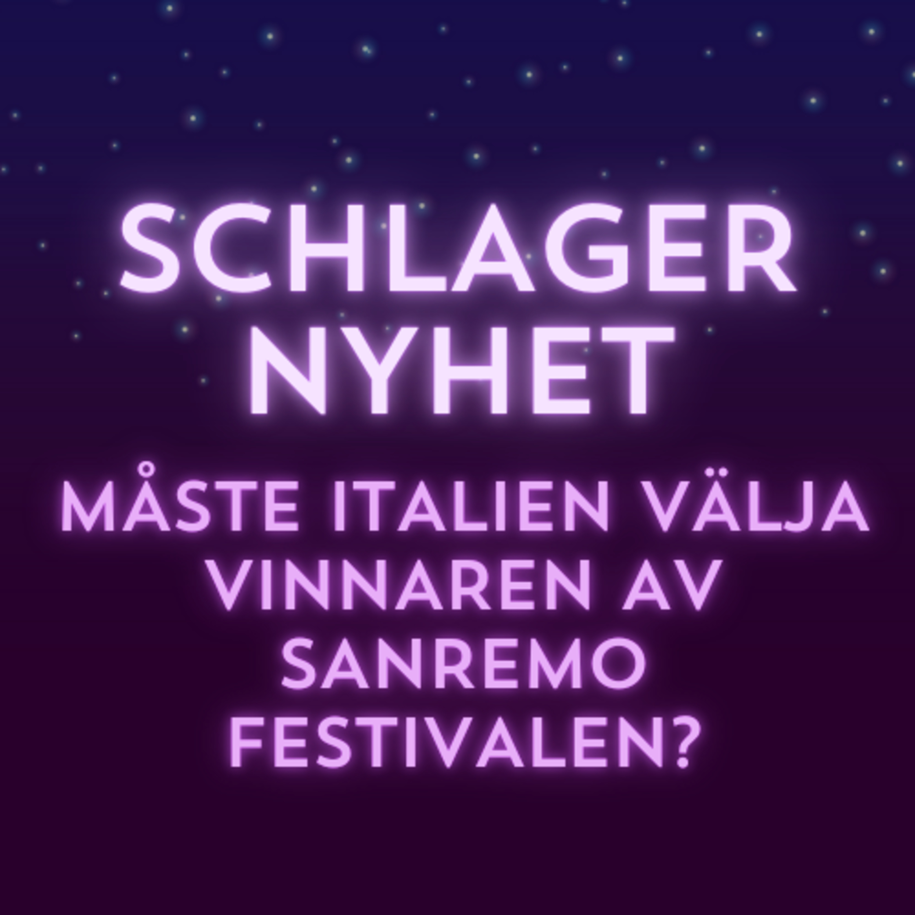 Behöver Italien välja första platsen i Sanremo? - "Nu ska jag vara positiv"