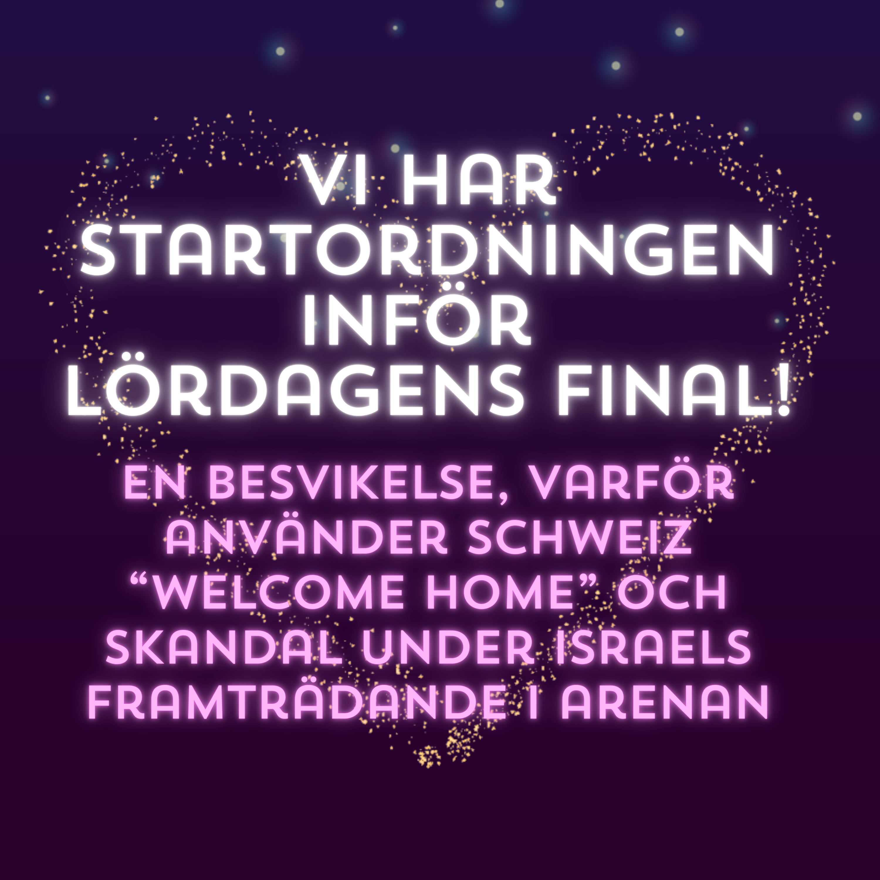 Tuta och kör - Nu är det dags för final i Eurovision 2025!
