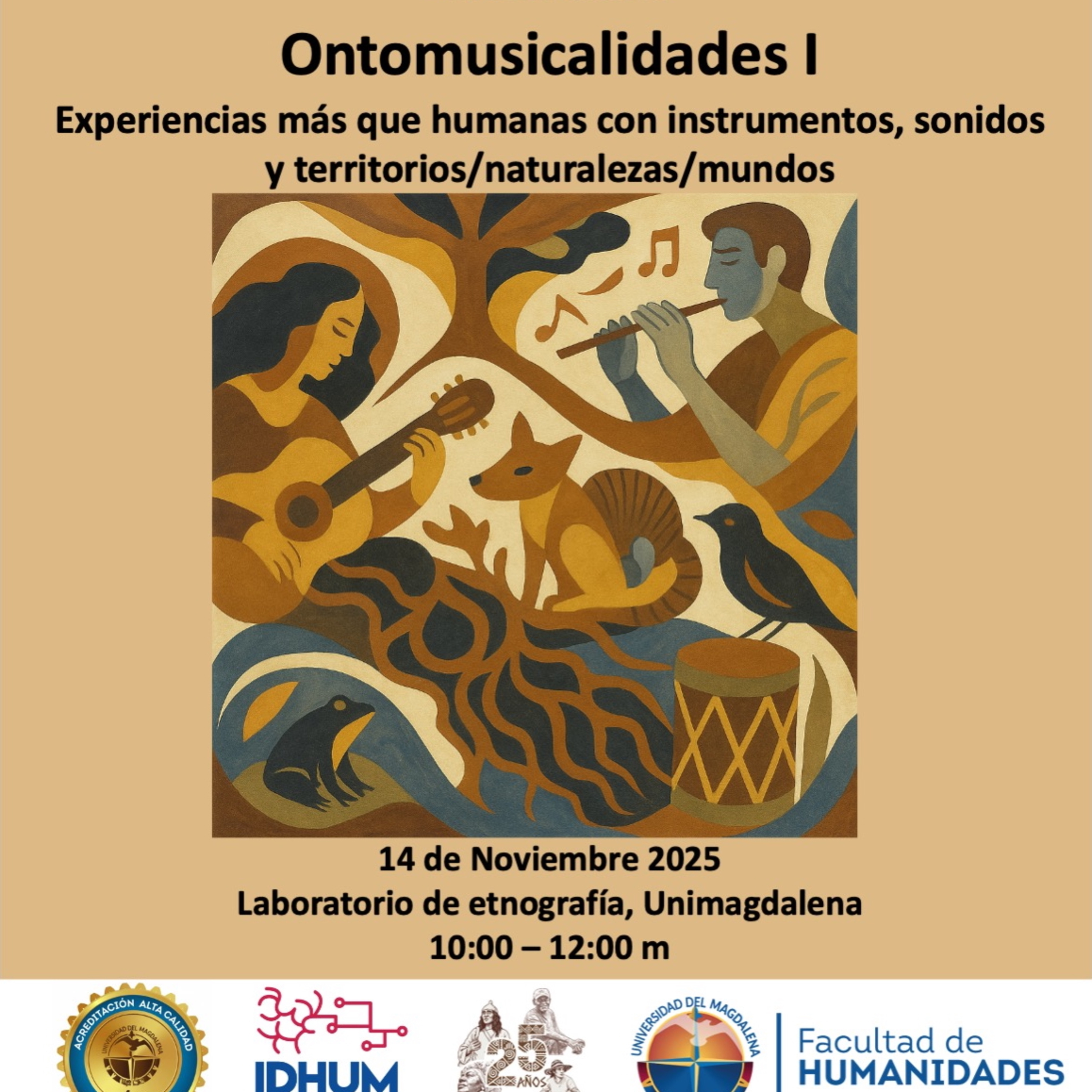 Ontomusicalidades I: Experiencias más que humanas con instrumentos, sonidos y territorios/naturalezas/mundos  episode artwork