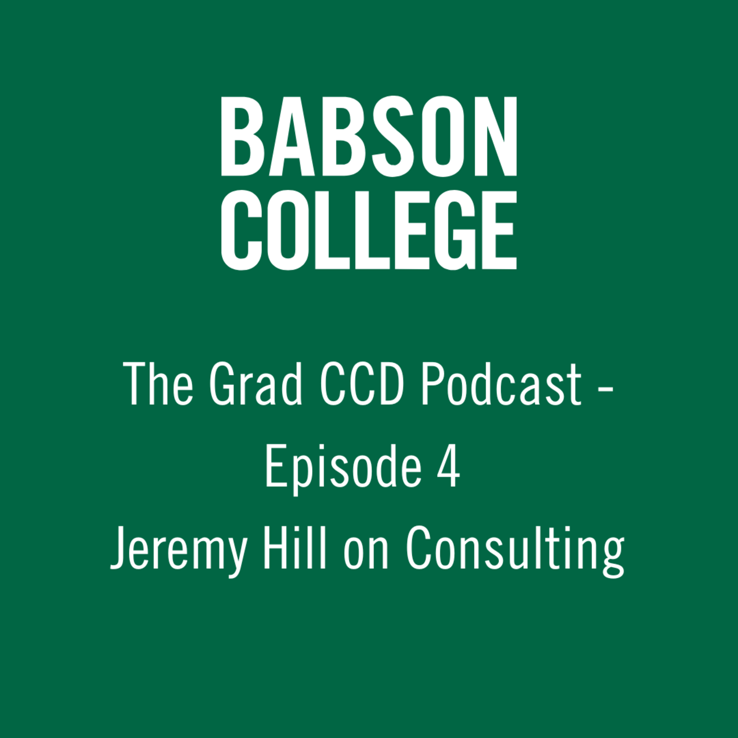 Babson College Grad CCD Podcast