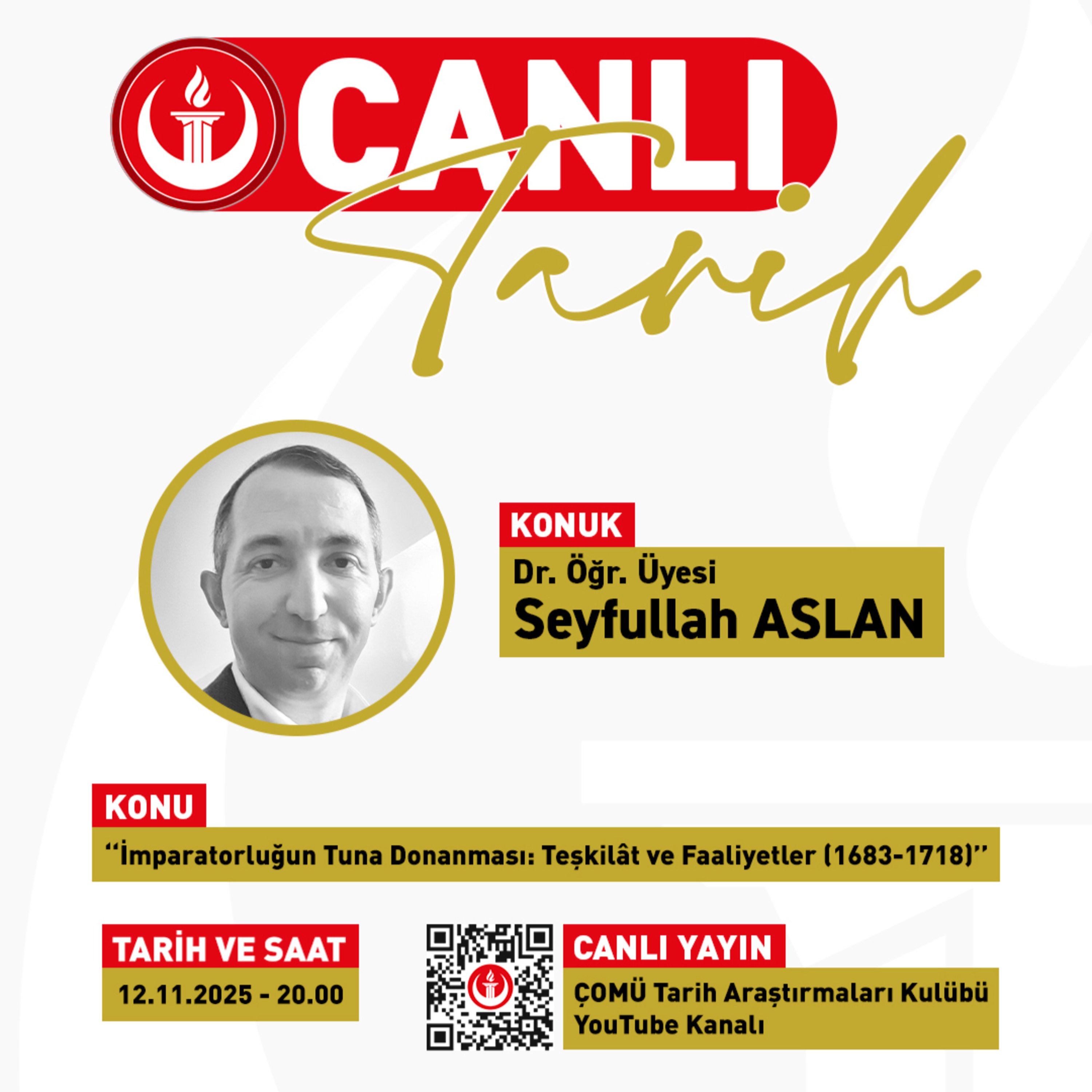 Canlı Yayın #19 | “İmparatorluğun Tuna Donanması: Teşkilât ve Faaliyetler (1683-1718)”