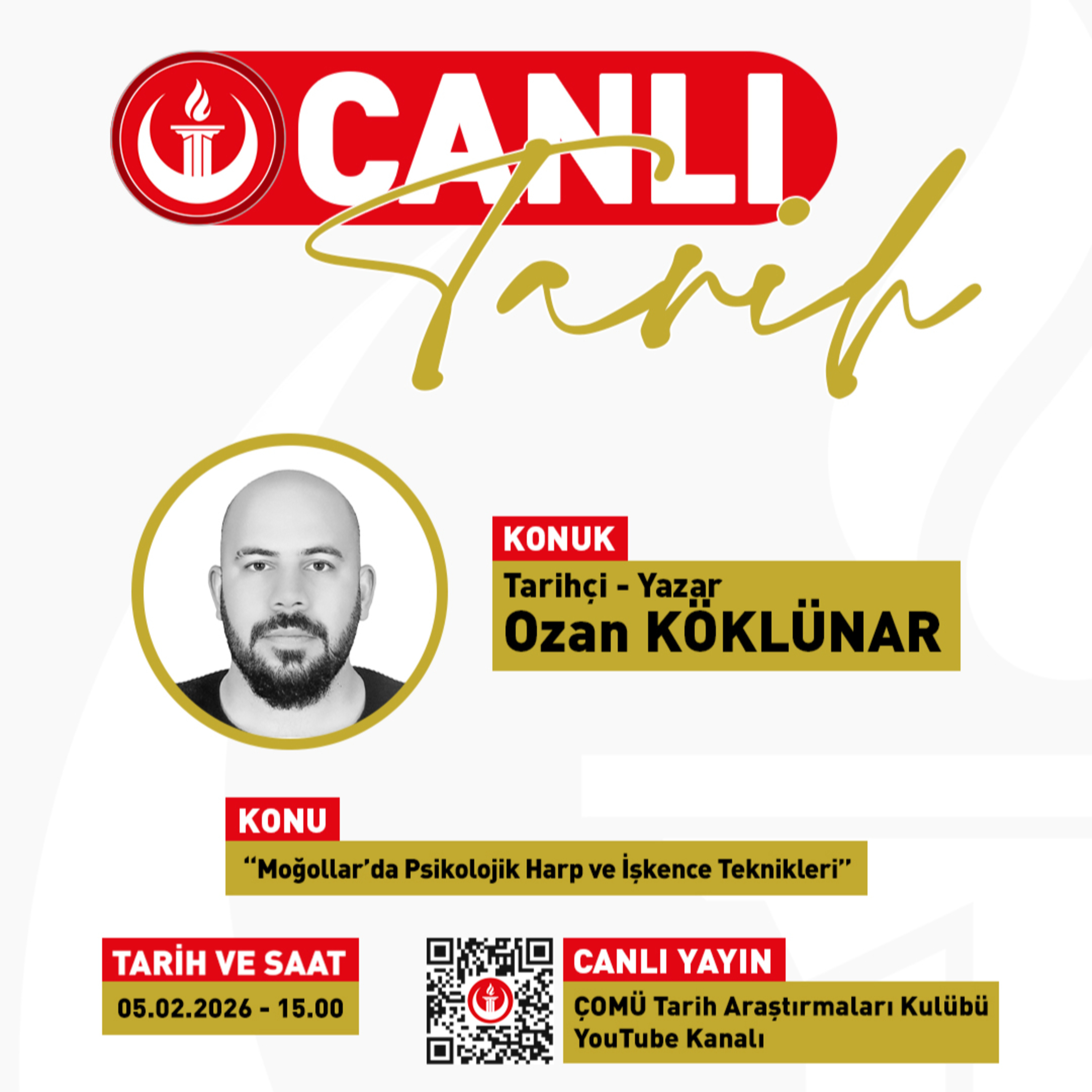 Canlı Yayın #24 | “Moğollar’da Psikolojik Harp ve İşkence Teknikleri”