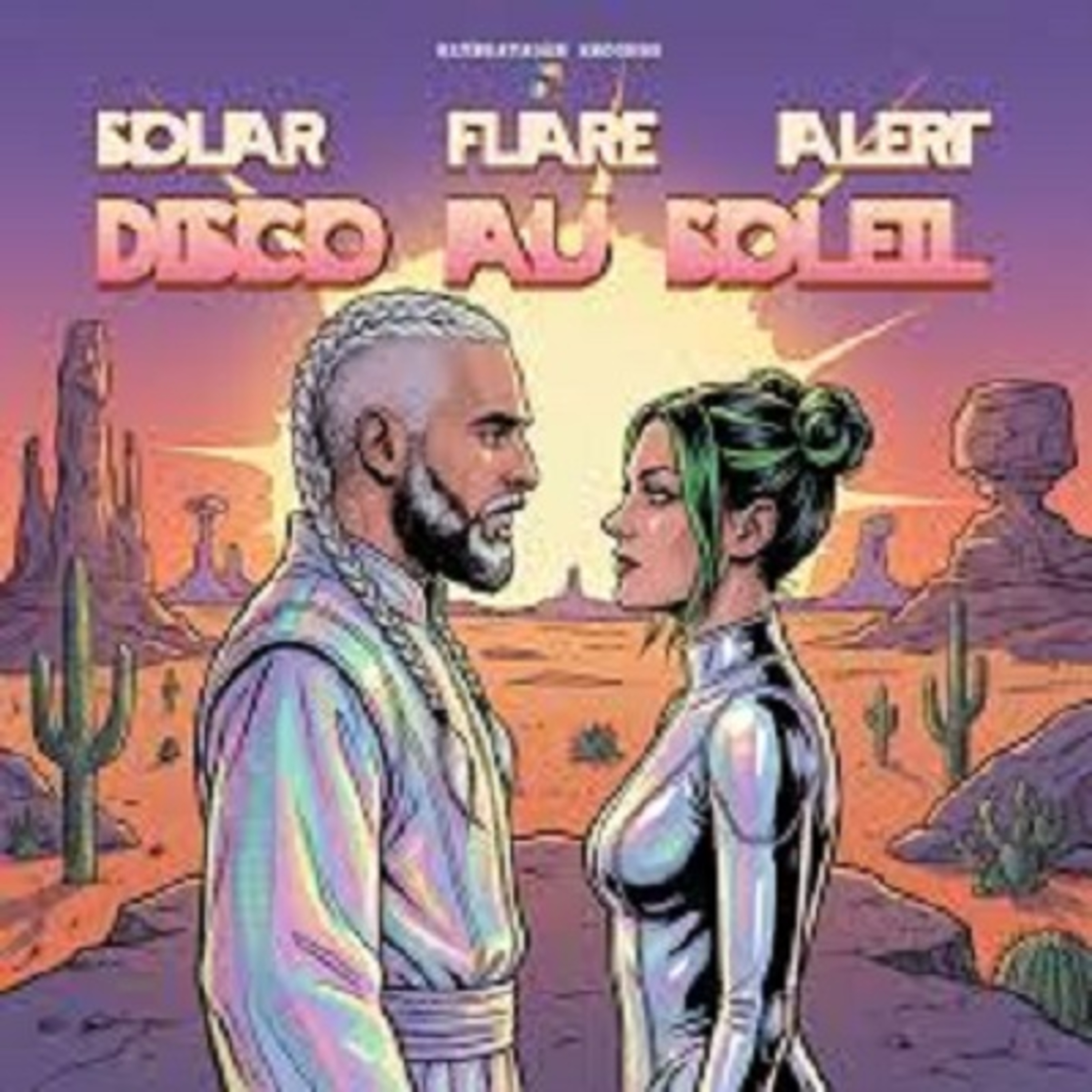 Planete Indie #493, featuring powerplay "Disco Au Soleil" (by Solar Flare Alert) & "Nini Cordy 1949" (B.Swysen/C.Alvès - Anspach) as comic of the month. episode artwork