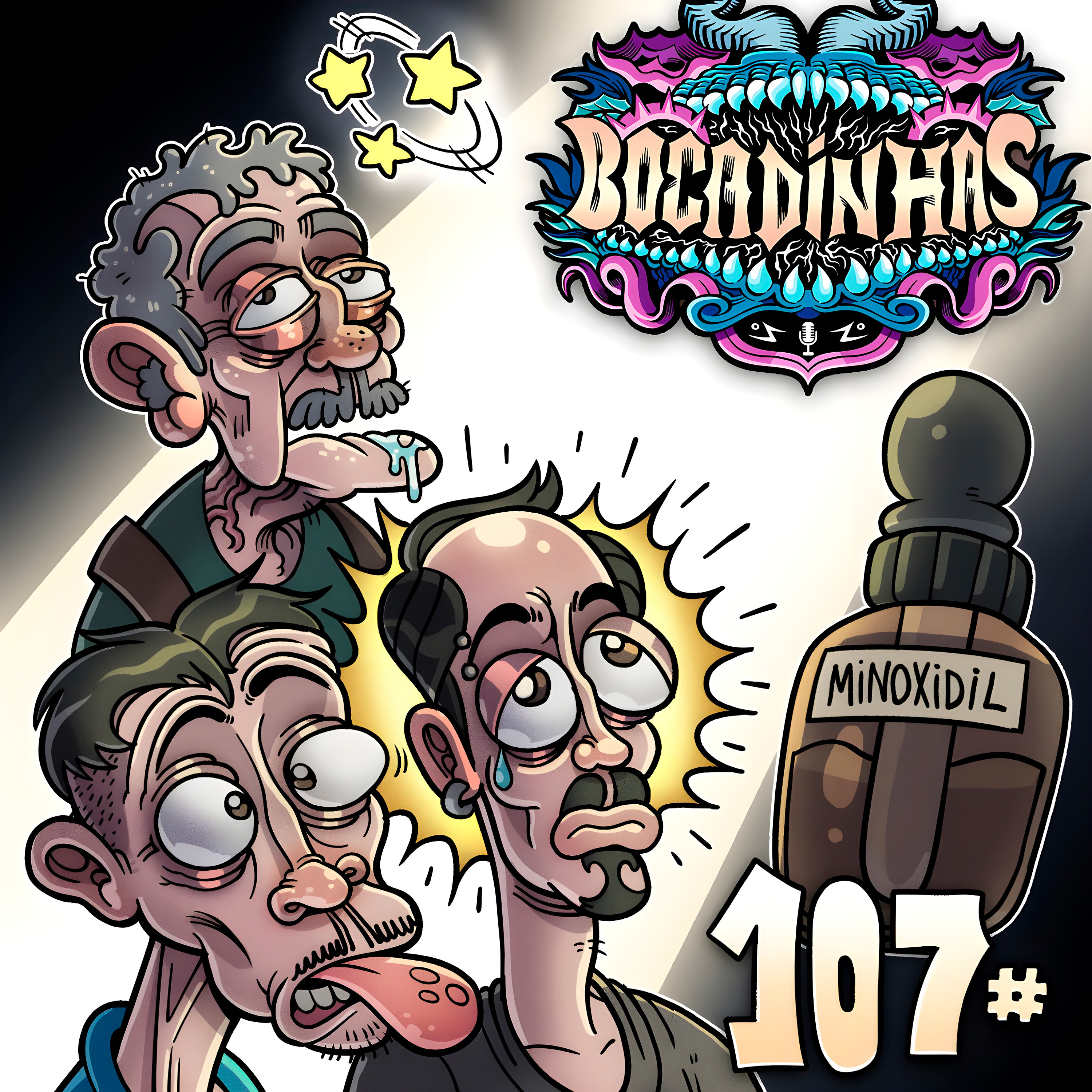 Bocadinhas 107 - A Implacável Condição da Calvície (e outras paradas) episode artwork