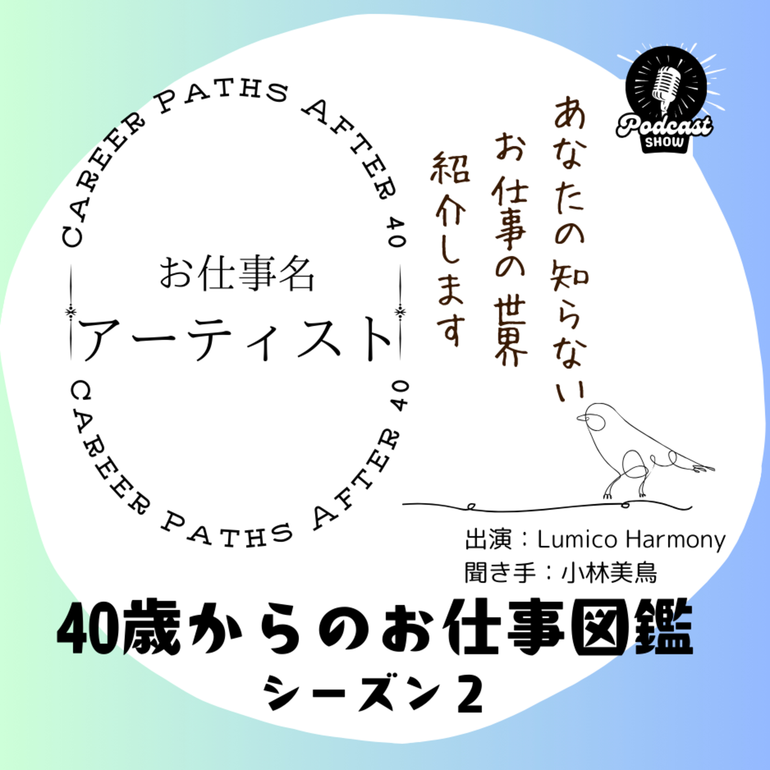 40歳からのお仕事図鑑Season２(キャリアに悩むアラフォー世代からのお仕事紹介Podcast）