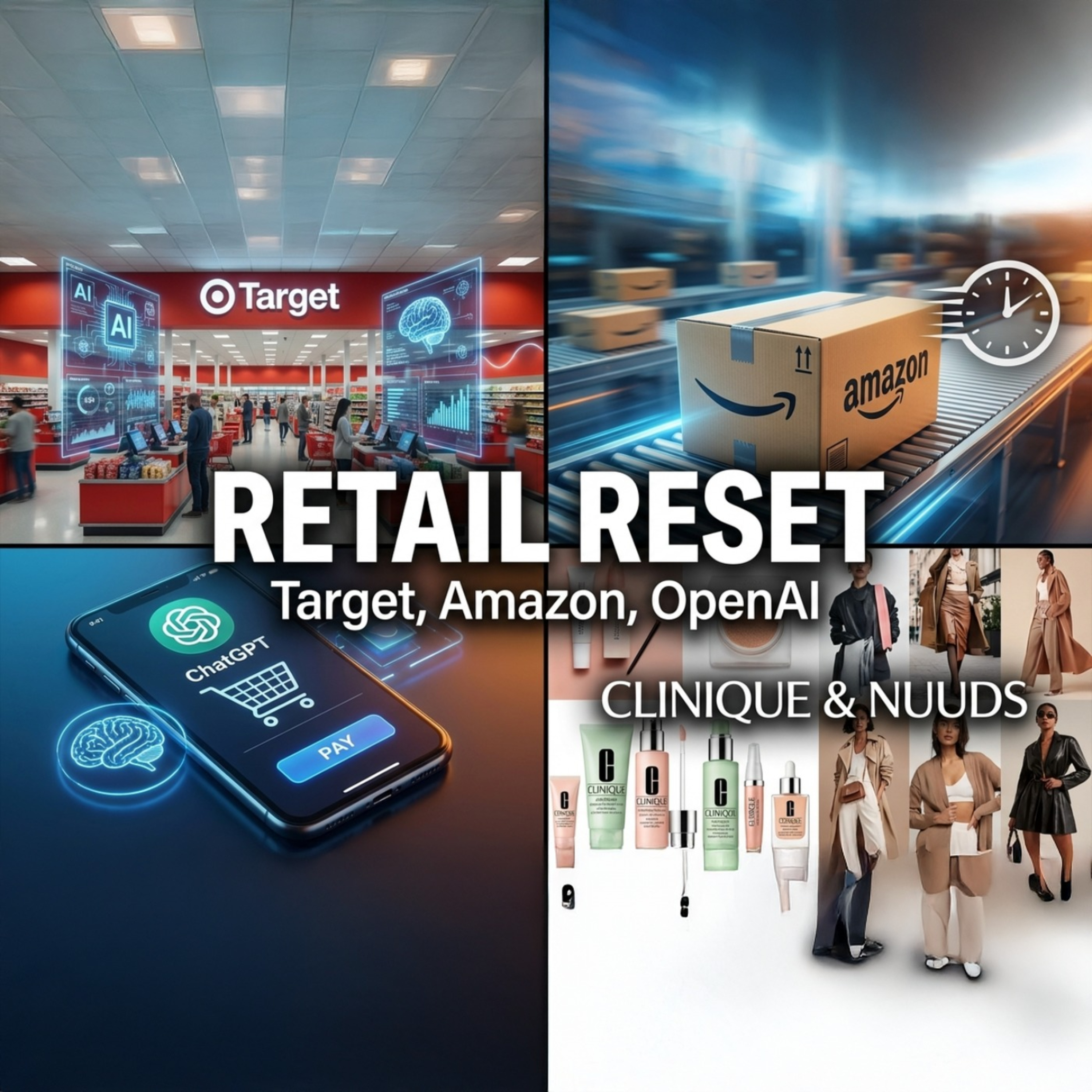 Target Bets on AI, Amazon Gets Faster, OpenAI Checkout, Clinique & Nuuds Five Things Friday US episode artwork