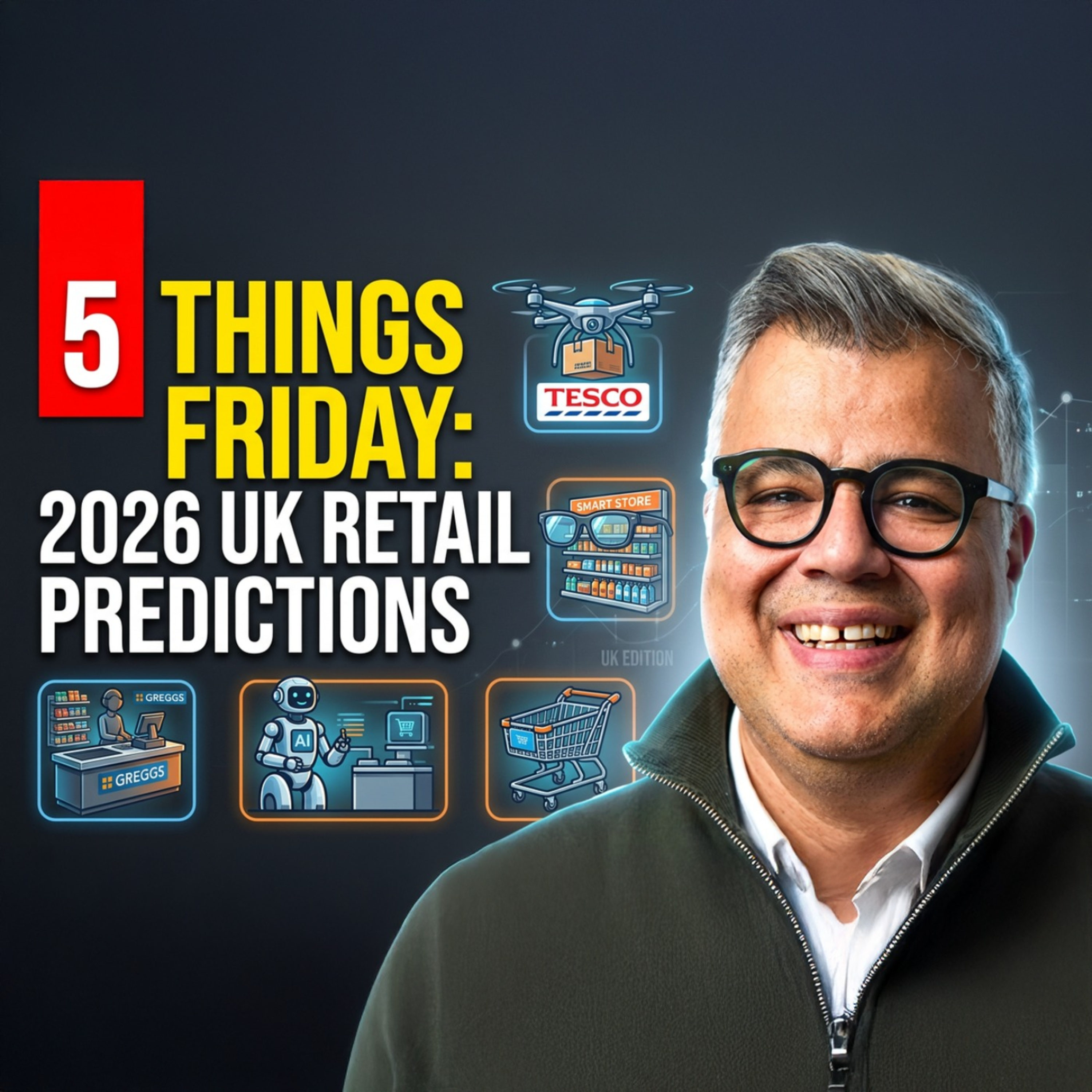 UK Retail in 5 Minutes: Amazon Rival, Alexa Upgrade, Tesco Pay Rise, Greggs & The Perfume Shop episode artwork