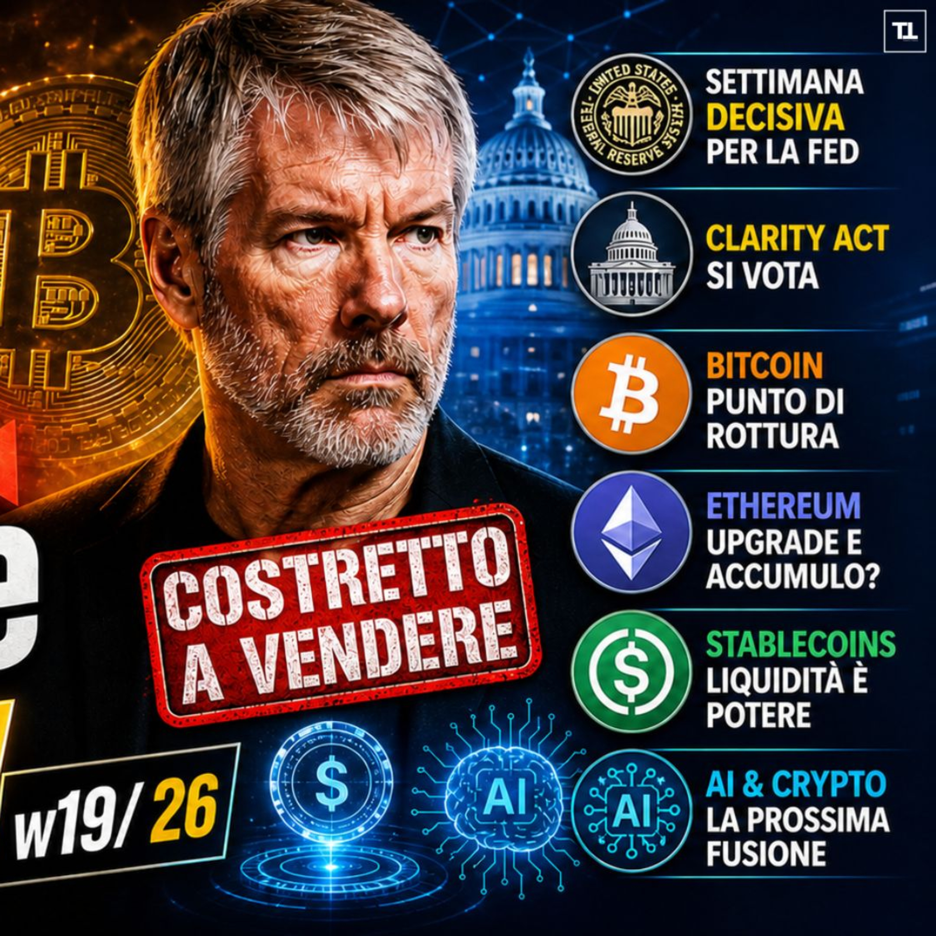Vi spiego perchè Saylor DEVE Vendere ‼️ Crypto Monday NEWS w19/'26