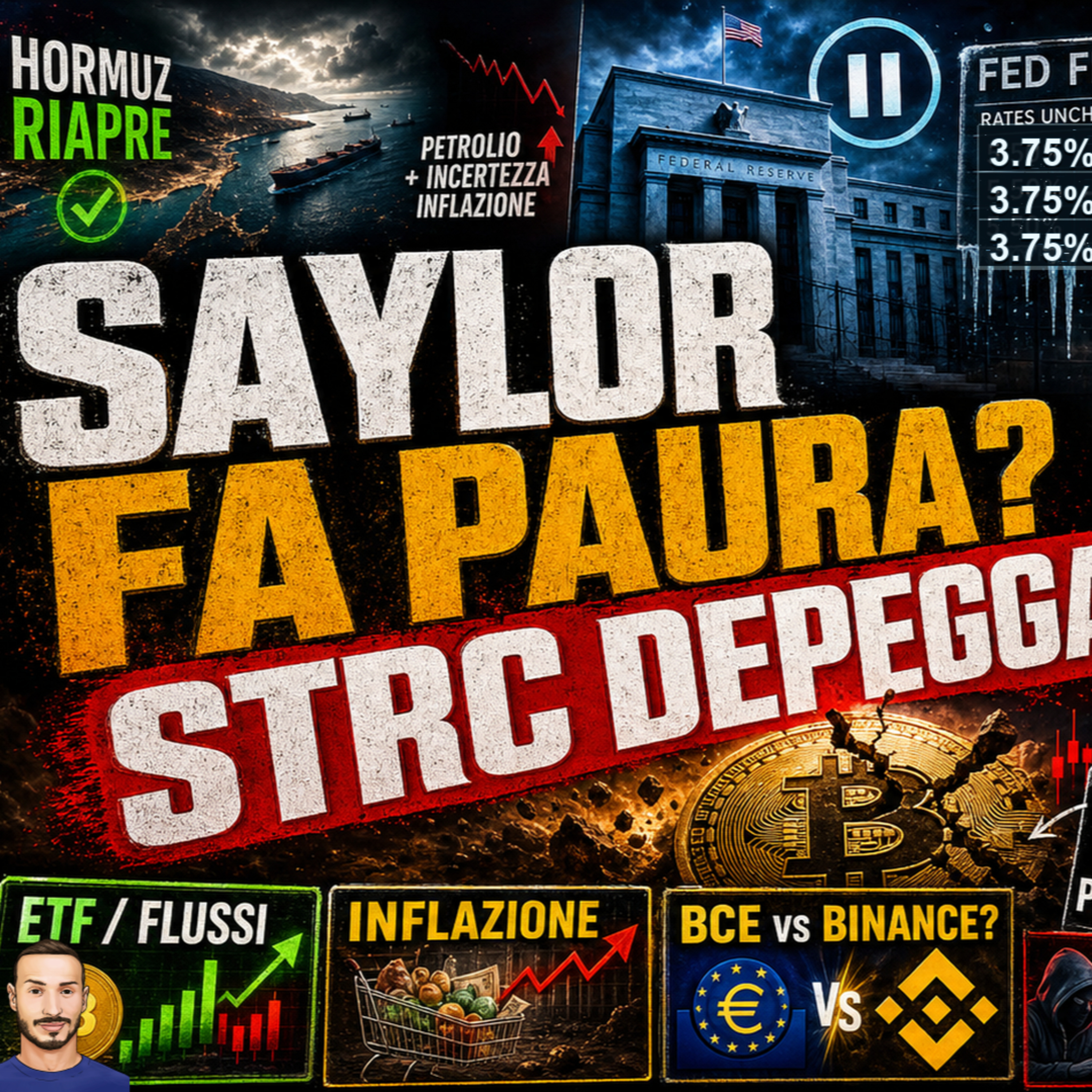 Bitcoin sotto pressione: FED ferma e STRC depegga 🔴 CryptoMonday NEWS w25/'26 episode artwork