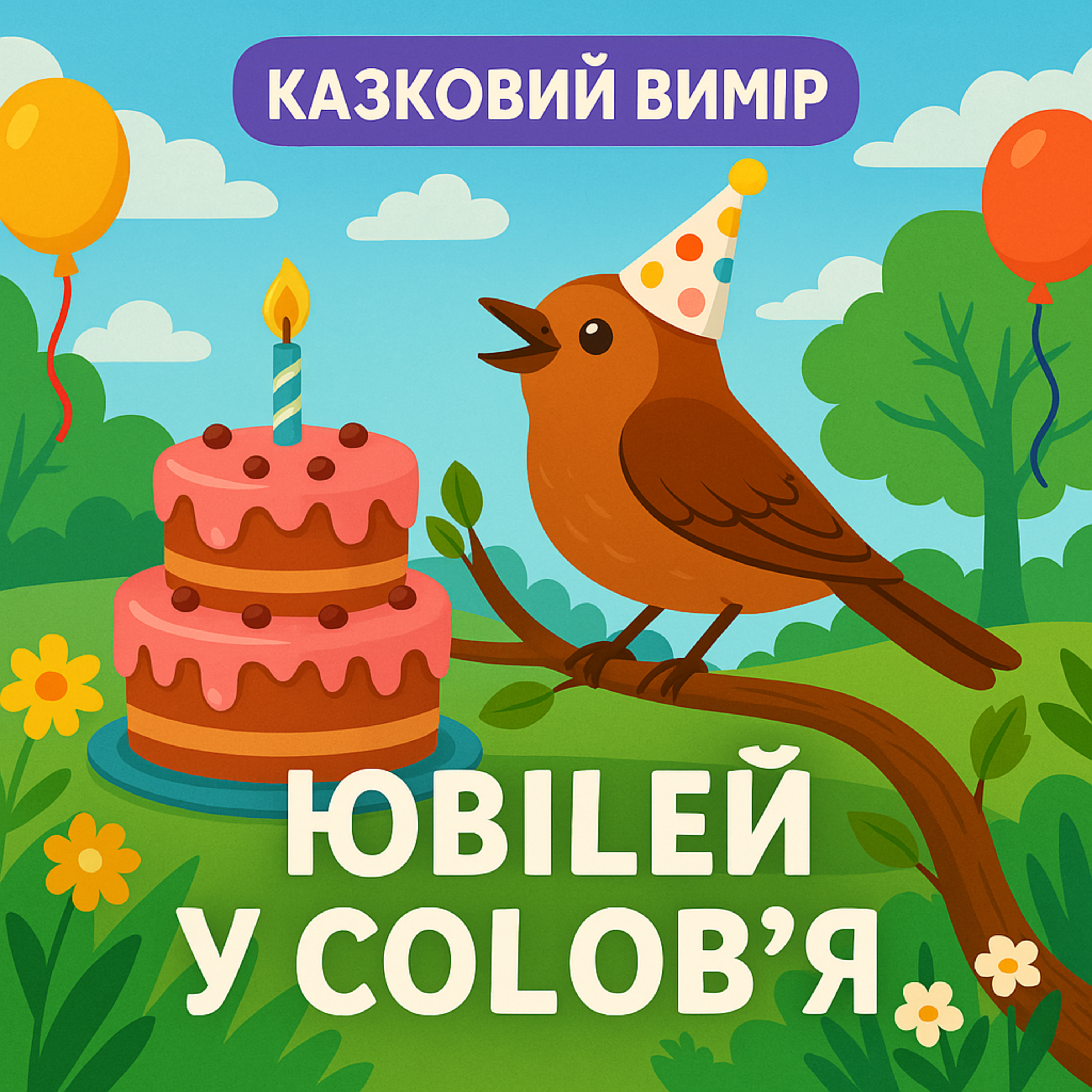 💙💛АУДІОКАЗКА УКРАЇНСЬКОЮ: Ювілей у солов'я