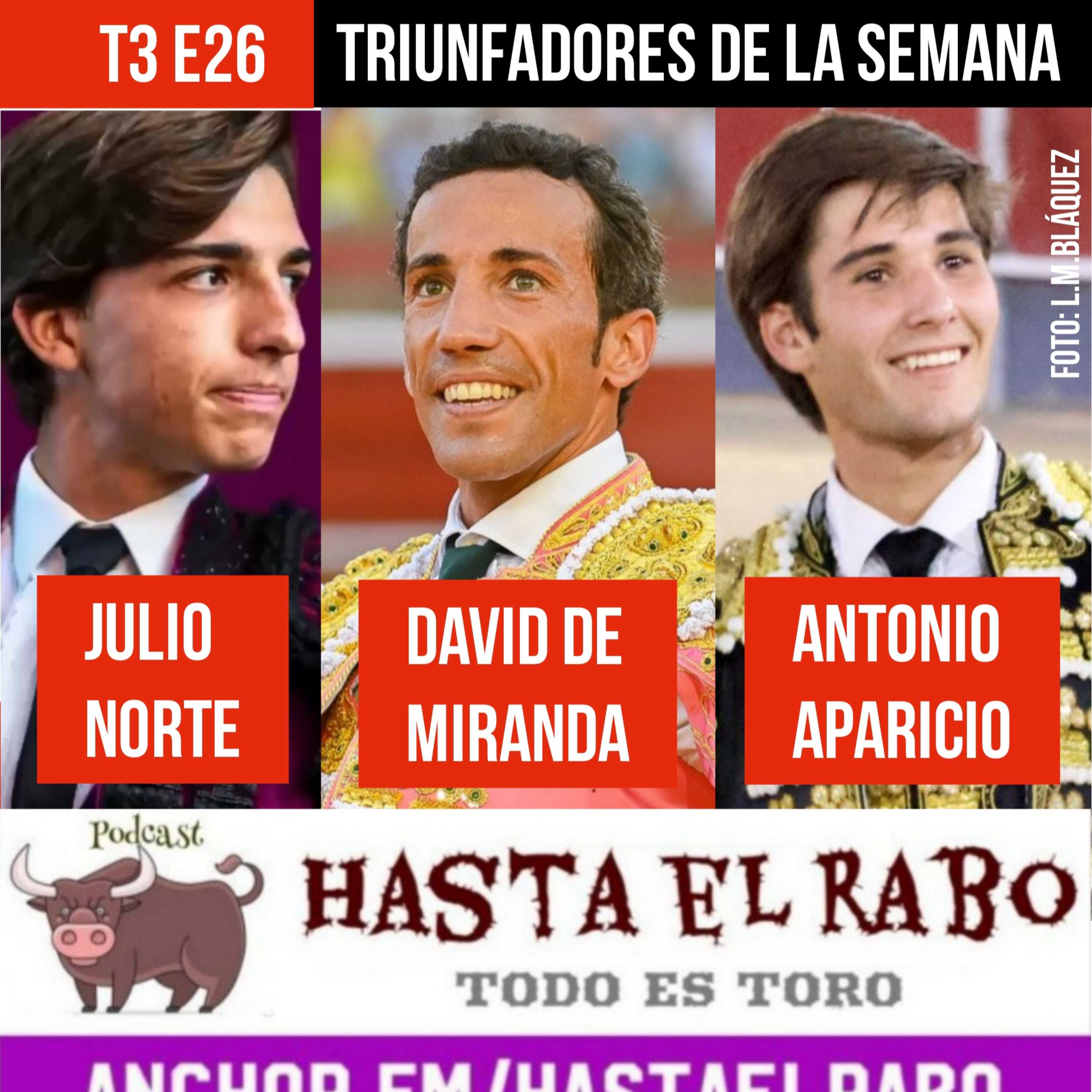 HASTA EL RABO TODO ES TORO. Podcast taurino semanal con Cándido Martínez y Manolo Guillén.