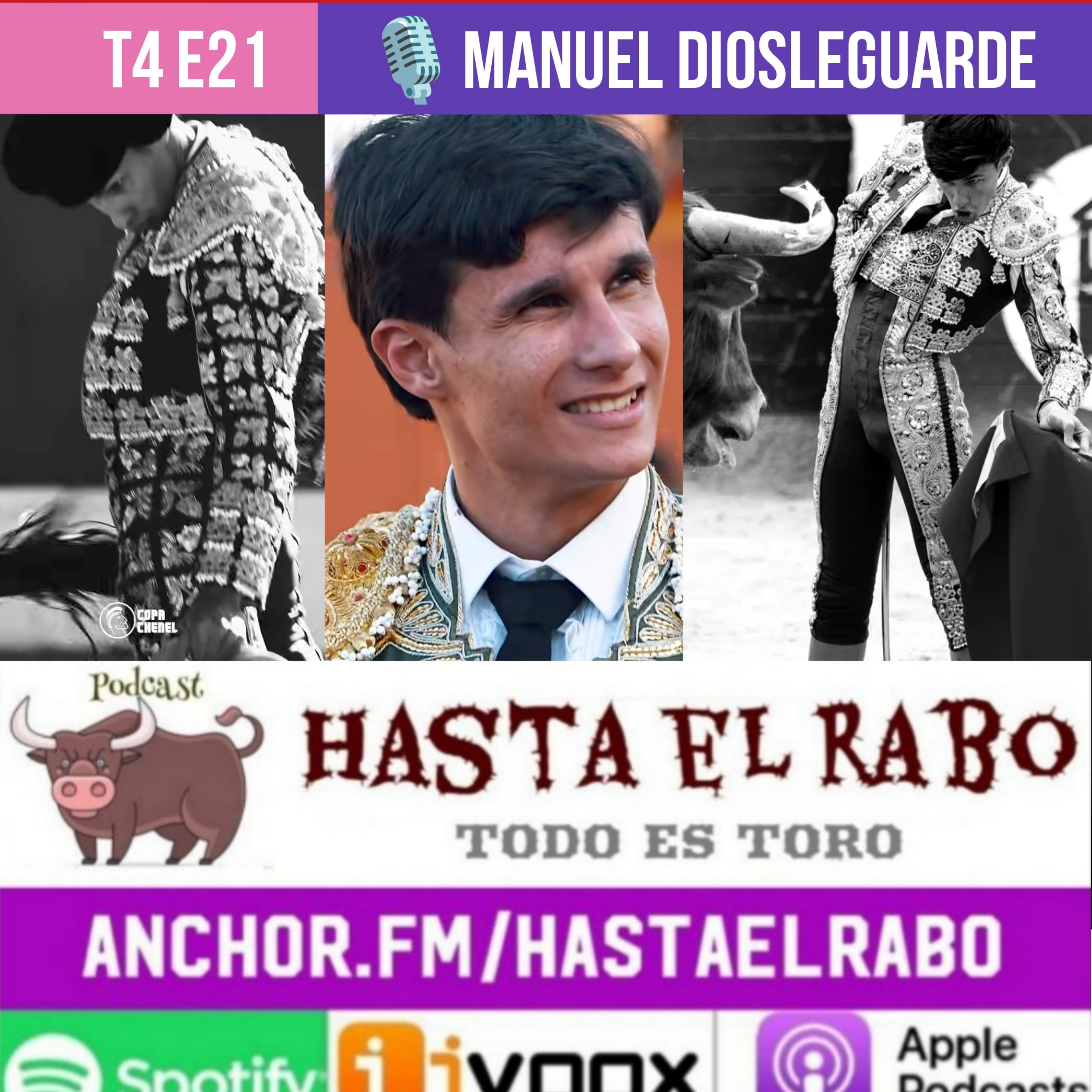 T4 E21  MANUEL DIOSLEGUARDE GOLPEA EN LA COPA CHENEL...  PREVIA FERIA DE ALICANTE...  ¿QUÉ OCURRE EN LORCA?...  EL GRAN BORIS Y SUS BANDERILLAS NEGRAS DEL GUADIANA #PODCAST HASTA EL RABO TODO ES TORO episode artwork