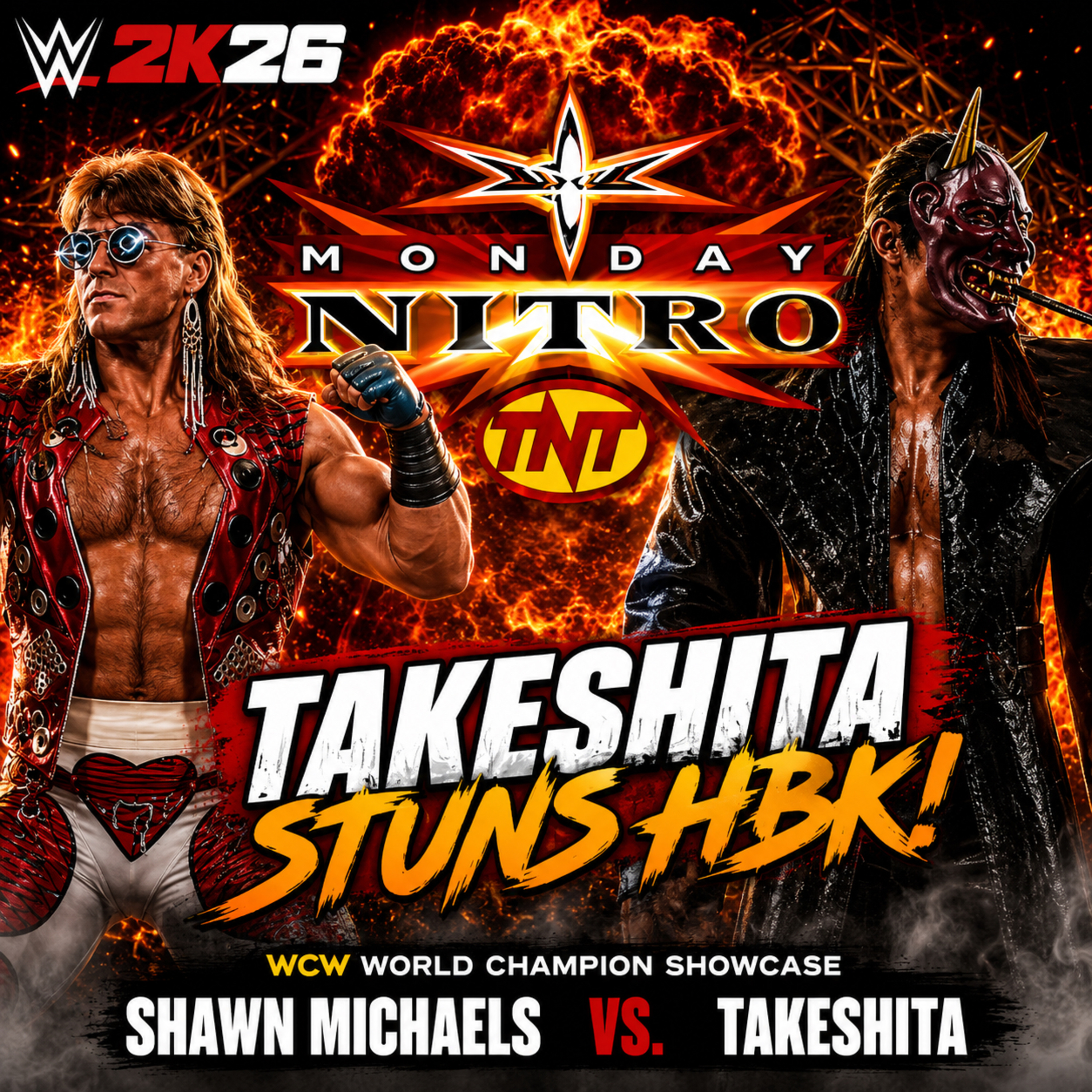 WWE 2K26 Universe Mode: WCW Nitro Episode 1: Shawn Michaels STUNNED! episode artwork
