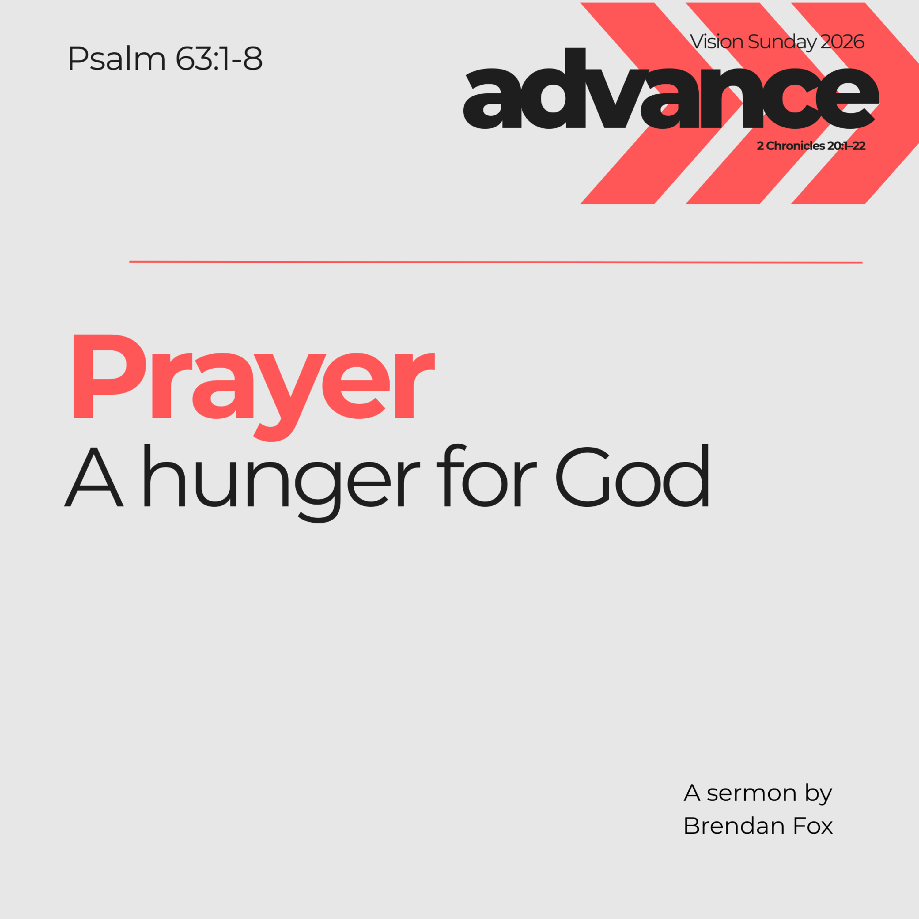 A hunger for God | Psalm 63: 1-8 | Brendan Fox episode artwork