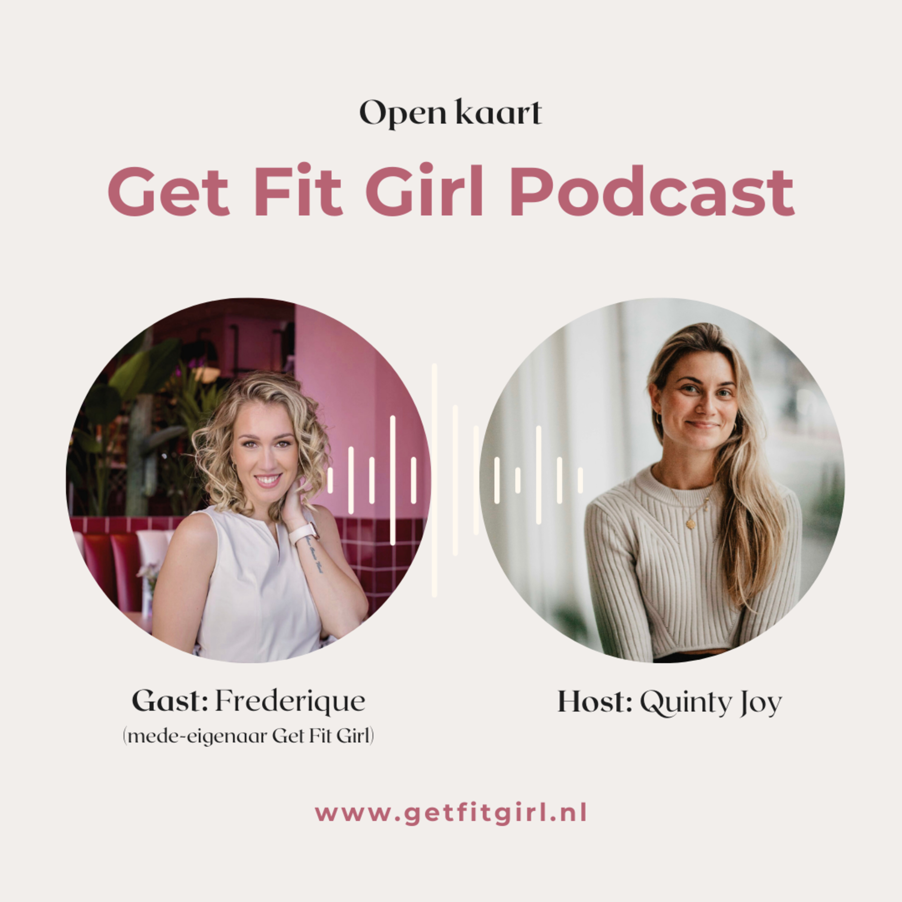 Frederique over: 25kg afvallen, mede-eigenaar GFG, schildklier aandoening, uitdaging in vakantie. episode artwork