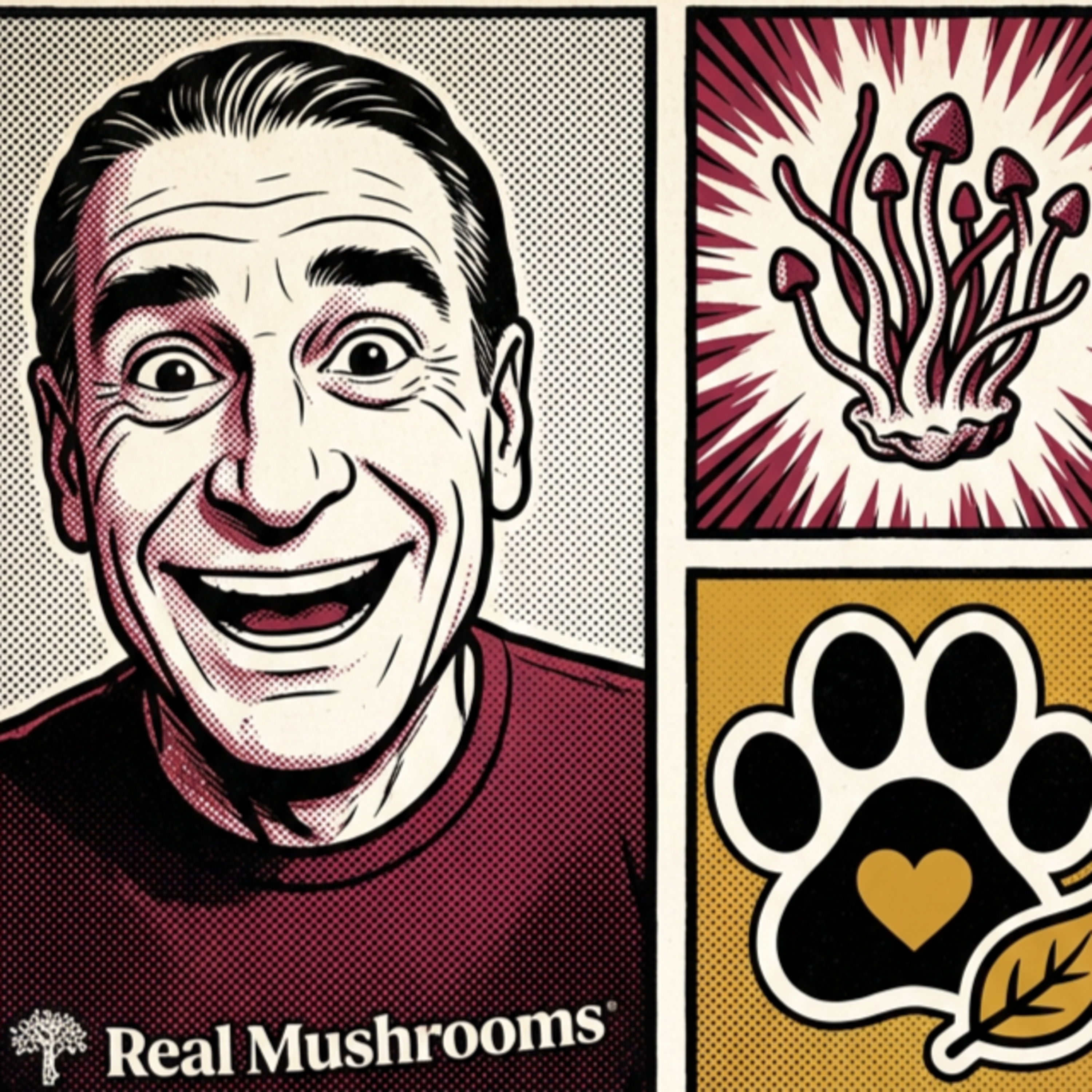 👉 “The TRUTH About Medicinal Mushrooms 🍄 (No Fillers, No BS) | Dr. Rob Silver x "Real Mushrooms” & Pure Pawsitivity episode artwork