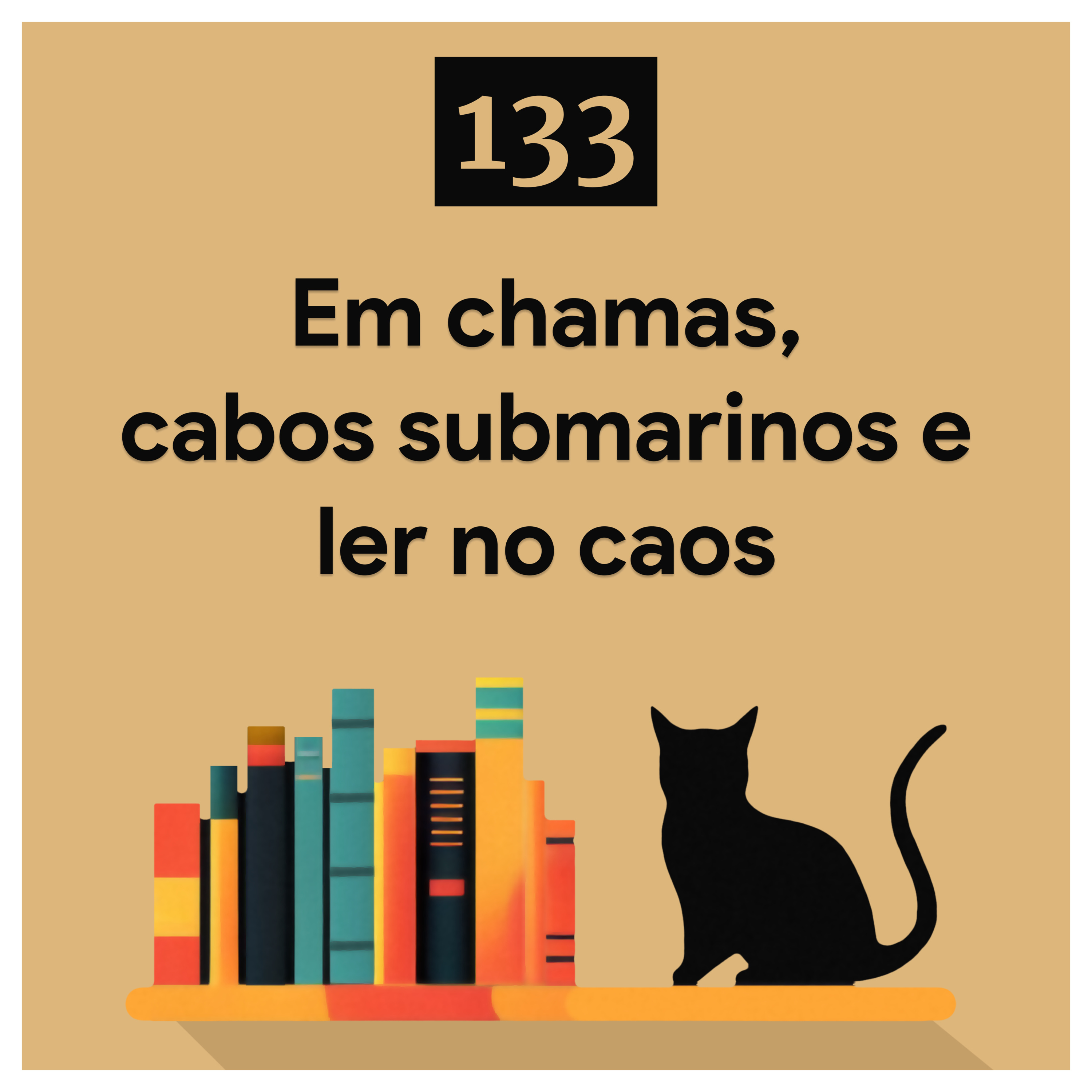133. Em chamas, cabos submarinos e ler no caos episode artwork