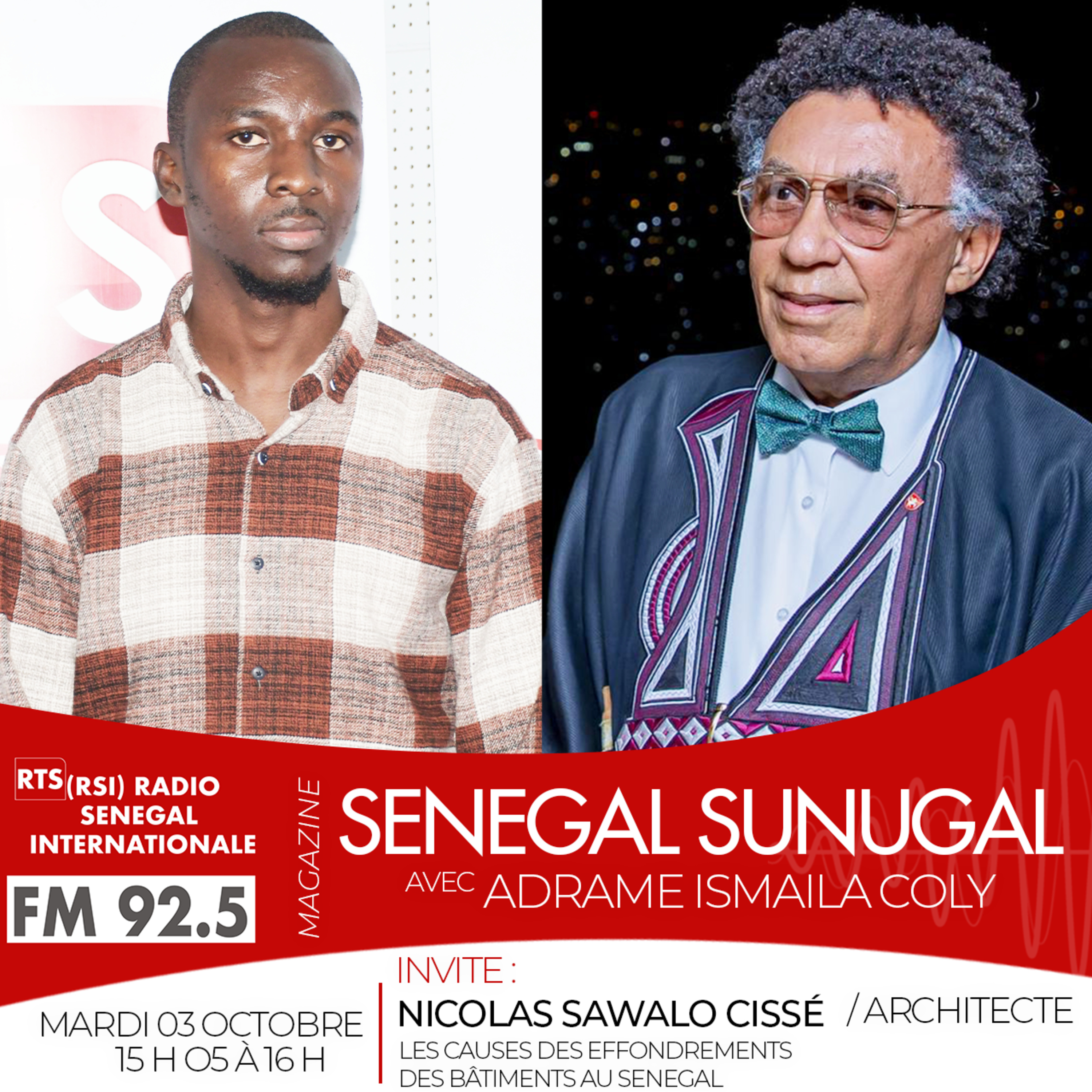 SENEGAL SUNUGAL -AVEC Nicolas Sawalo Cissé , ARCHITECTE