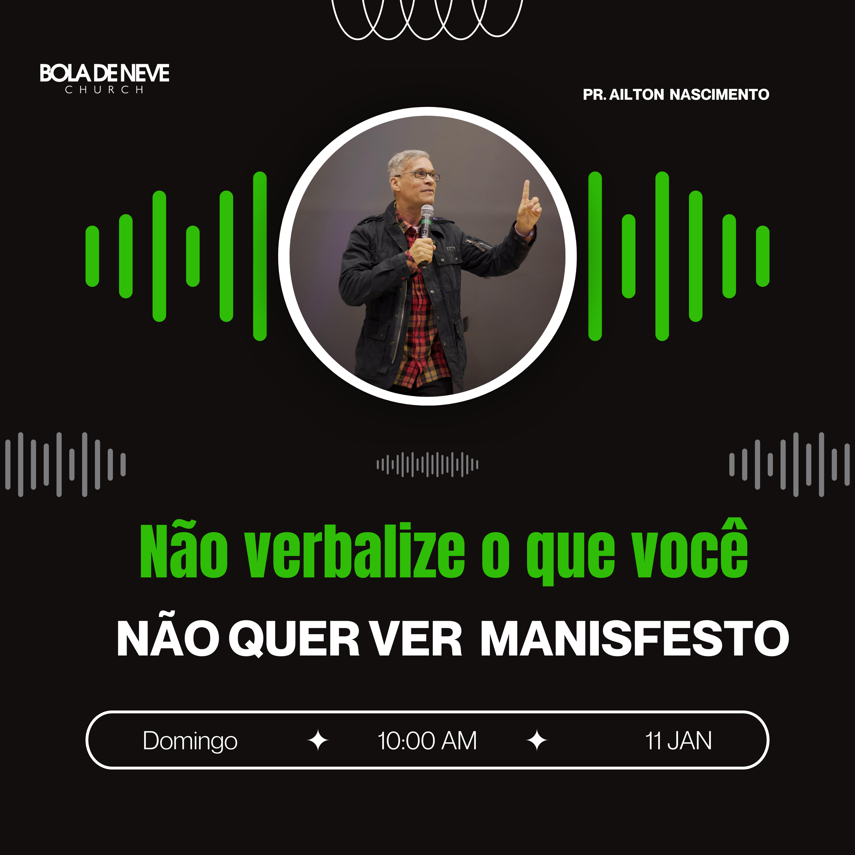 Não verbalize o que você não quer ver manifesto - Pr. Ailton Naascimento episode artwork
