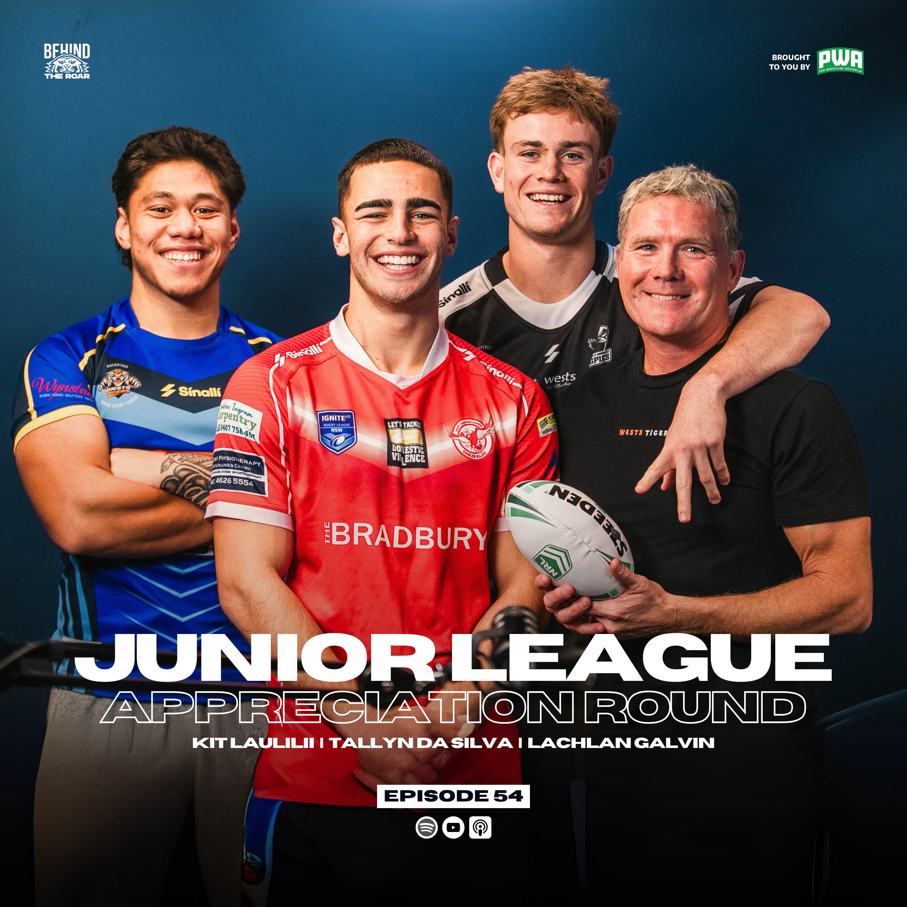 54. Junior League Appreciation | Lachlan Galvin, Kit Laulilii, Tallyn Da Silva | Official Wests Tigers Podcast