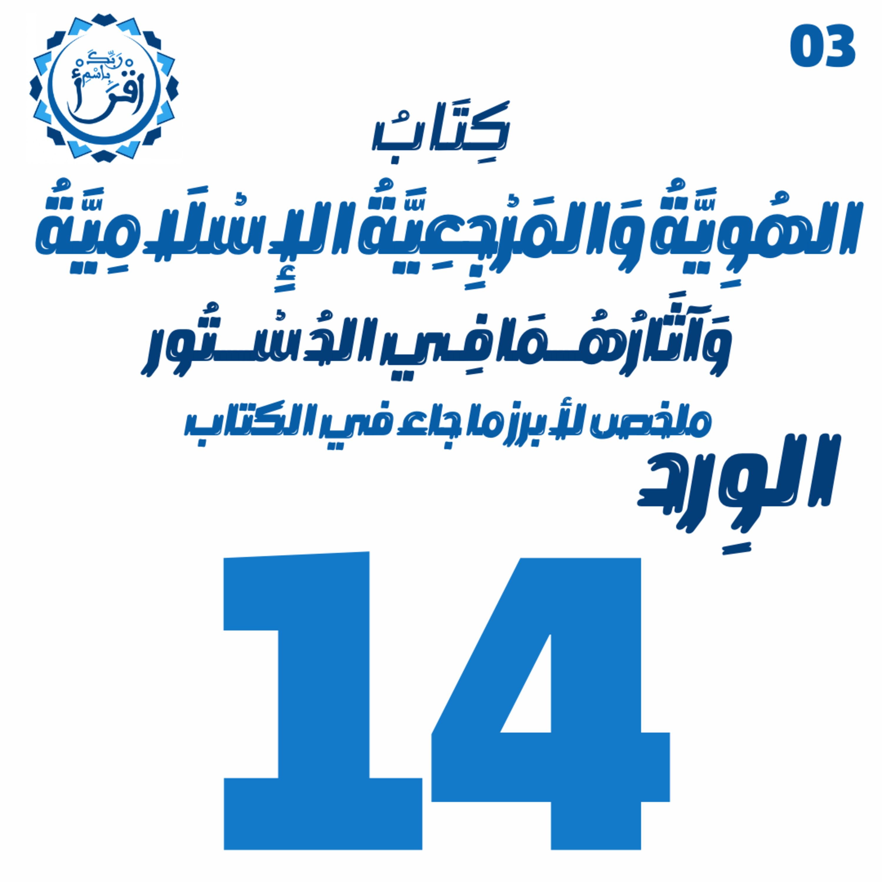 الهُوِيَّةُ وَ المَرْجِعِيَّةُ الإِسْلَامِيَّةُ وَآثَارُهُمَا فِي الدُسْتُور | الجلسة 14 والاستثنائية episode artwork