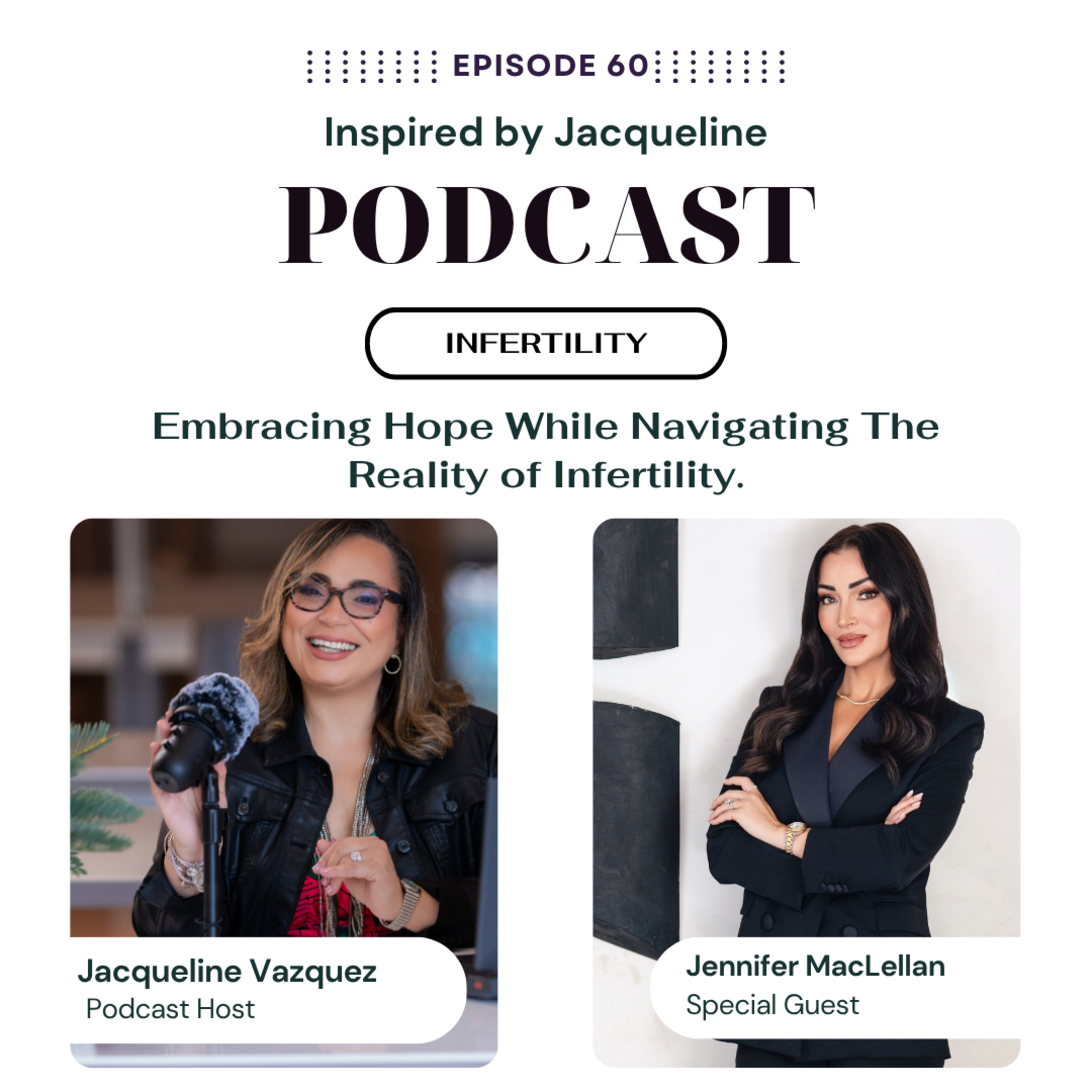 Episode 60: Infertility - Embracing Hope While Navigating The Reality of Infertility. episode artwork