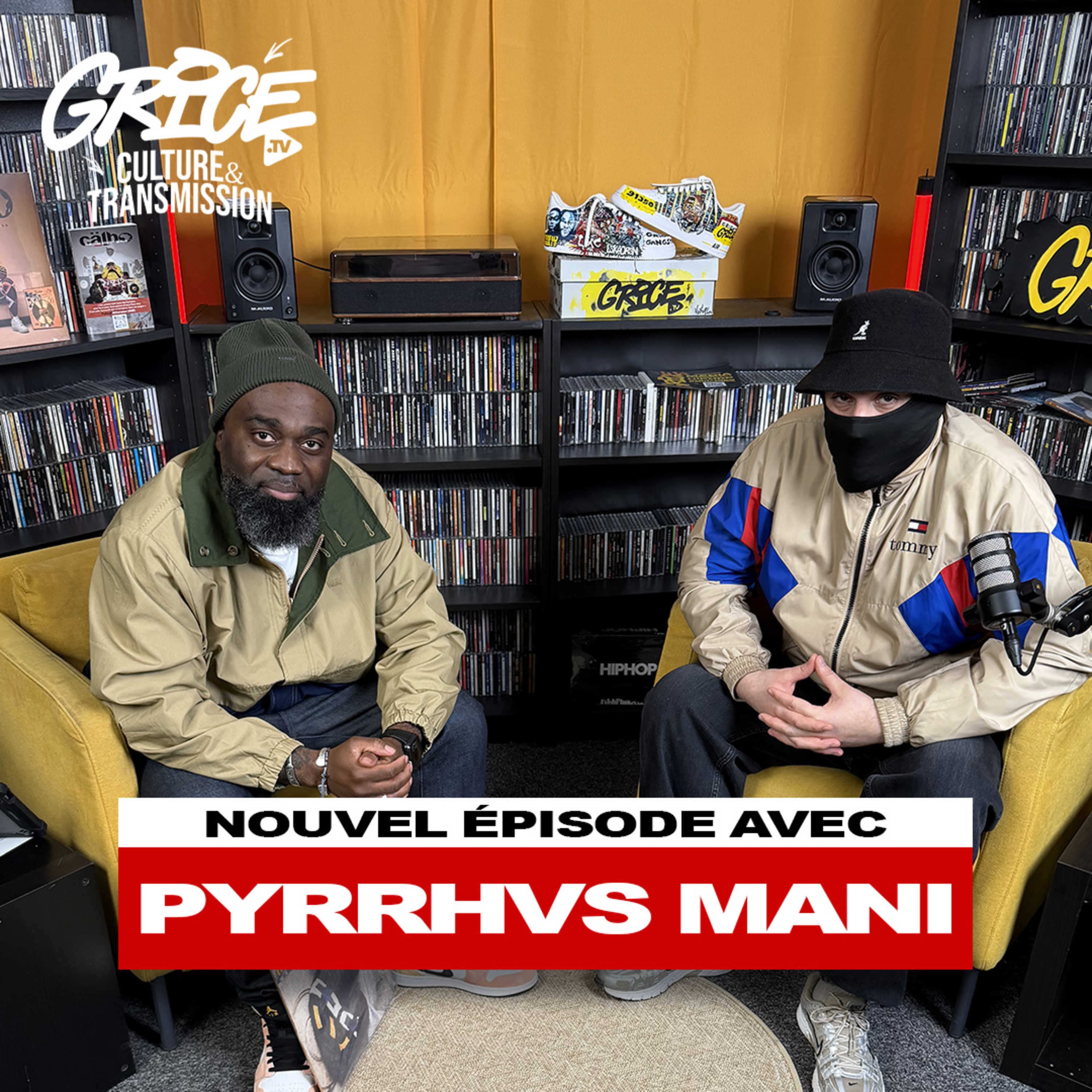 Pyrrhvs Mani sur Grice TV : Son parcours, Prima Luce, Sweet Fries Beats, Nob & Akhenaton